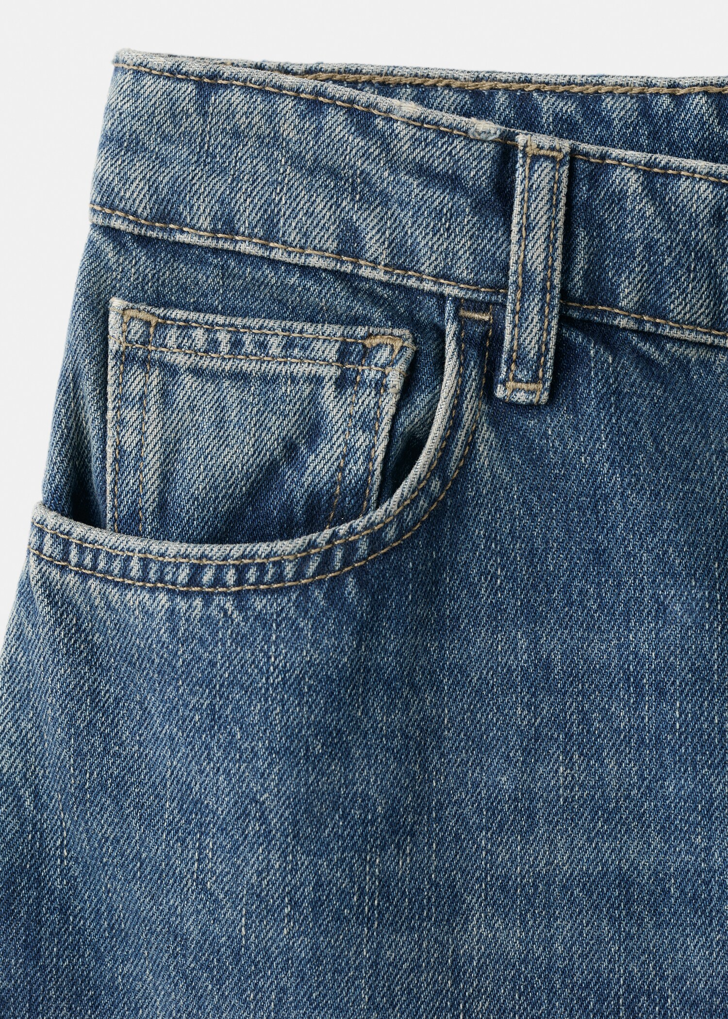 High-waisted wide-leg jeans - Details of the article 8