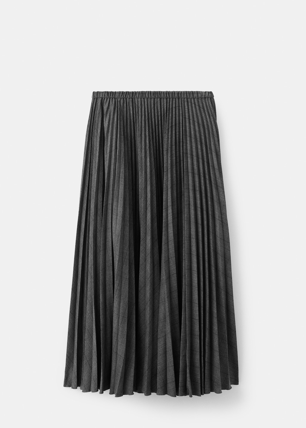 Checked pleated skirt - image 4