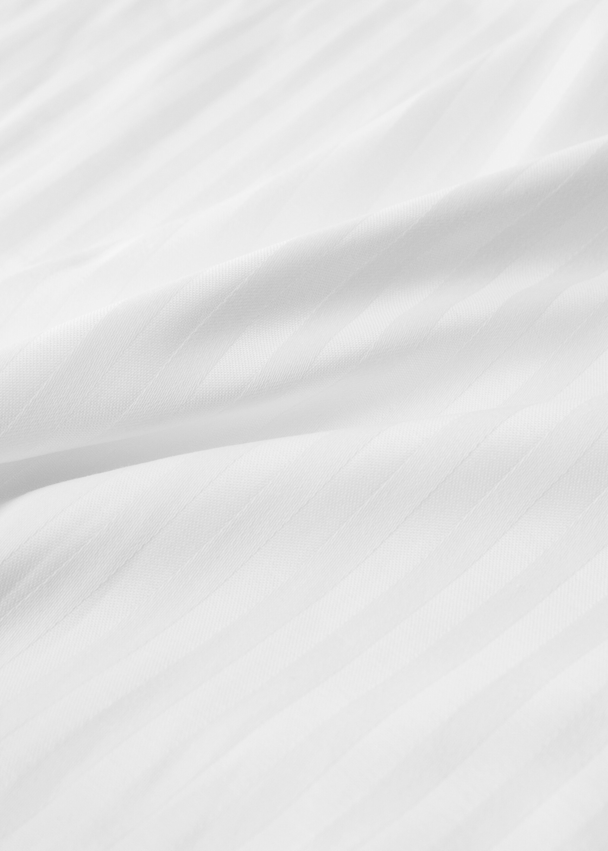 Pillow protector cotton stripes 50x75 cm - Medium plane, White. Ref: 27051347-00.