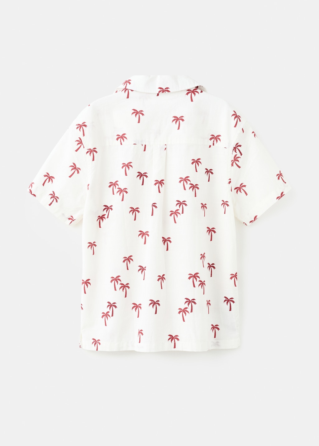 Palm trees design cotton shirt