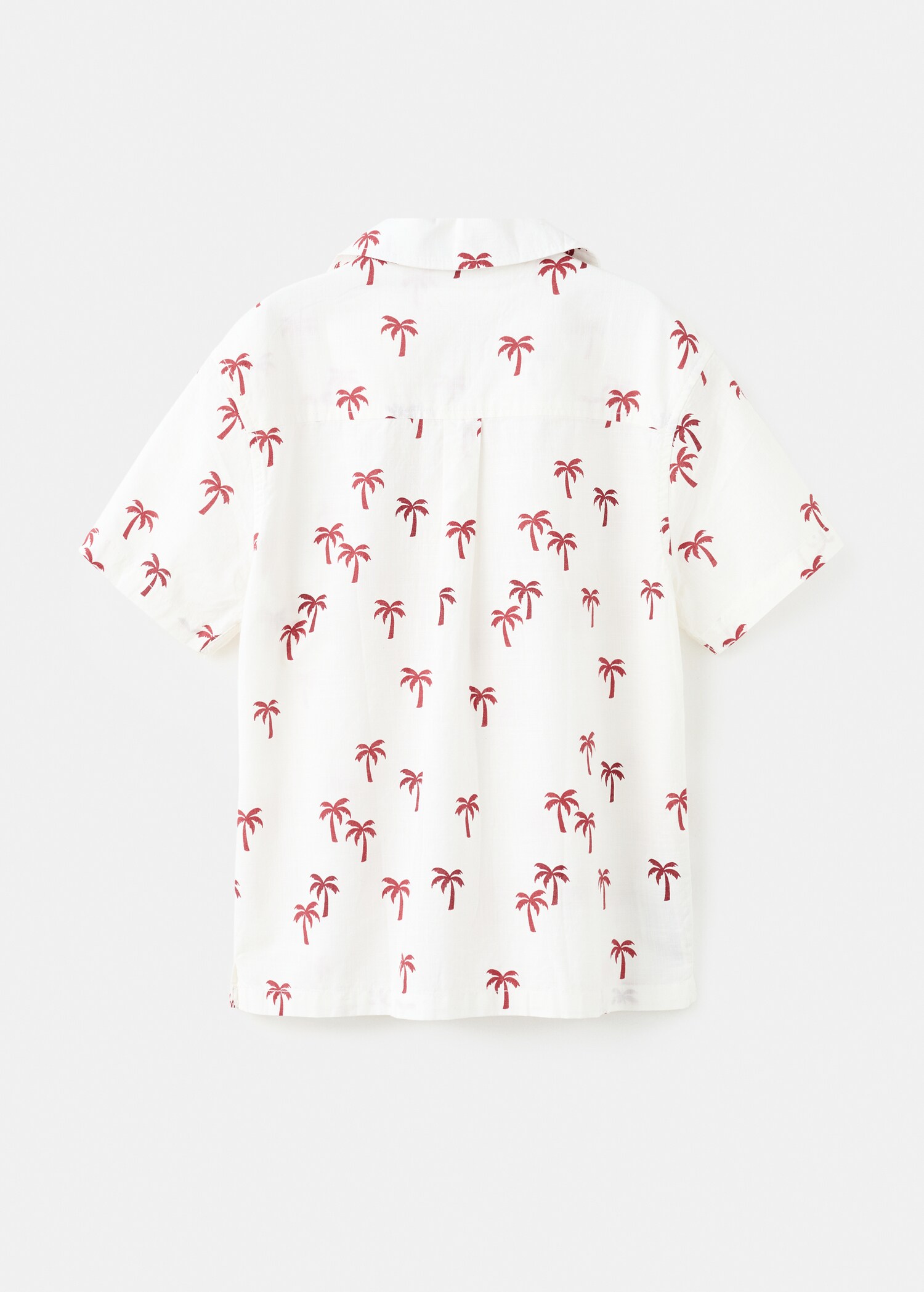 Palm trees design cotton shirt - Reverse of the article