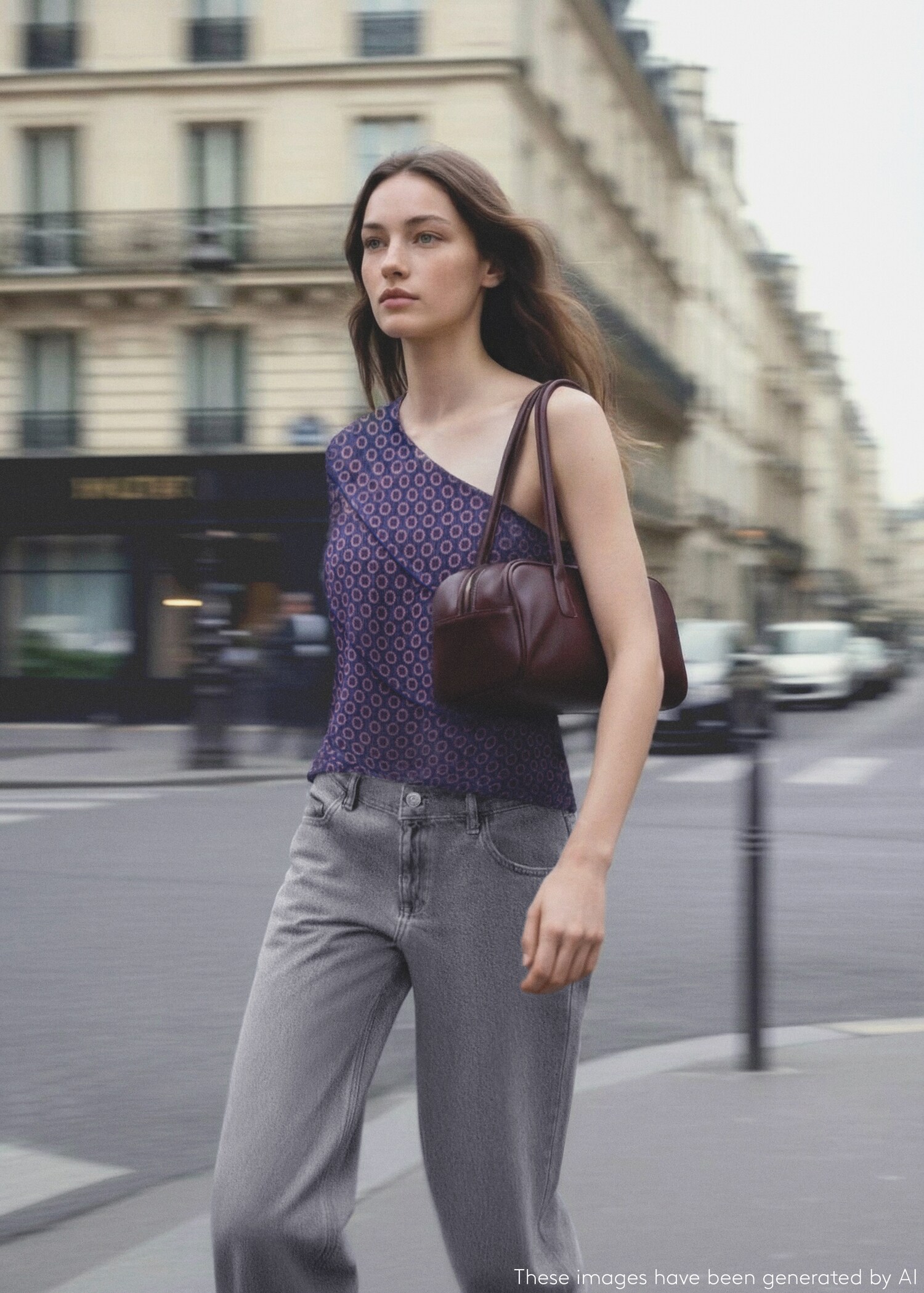 Blusa asimétrica estampada - Detalle del artículo 5