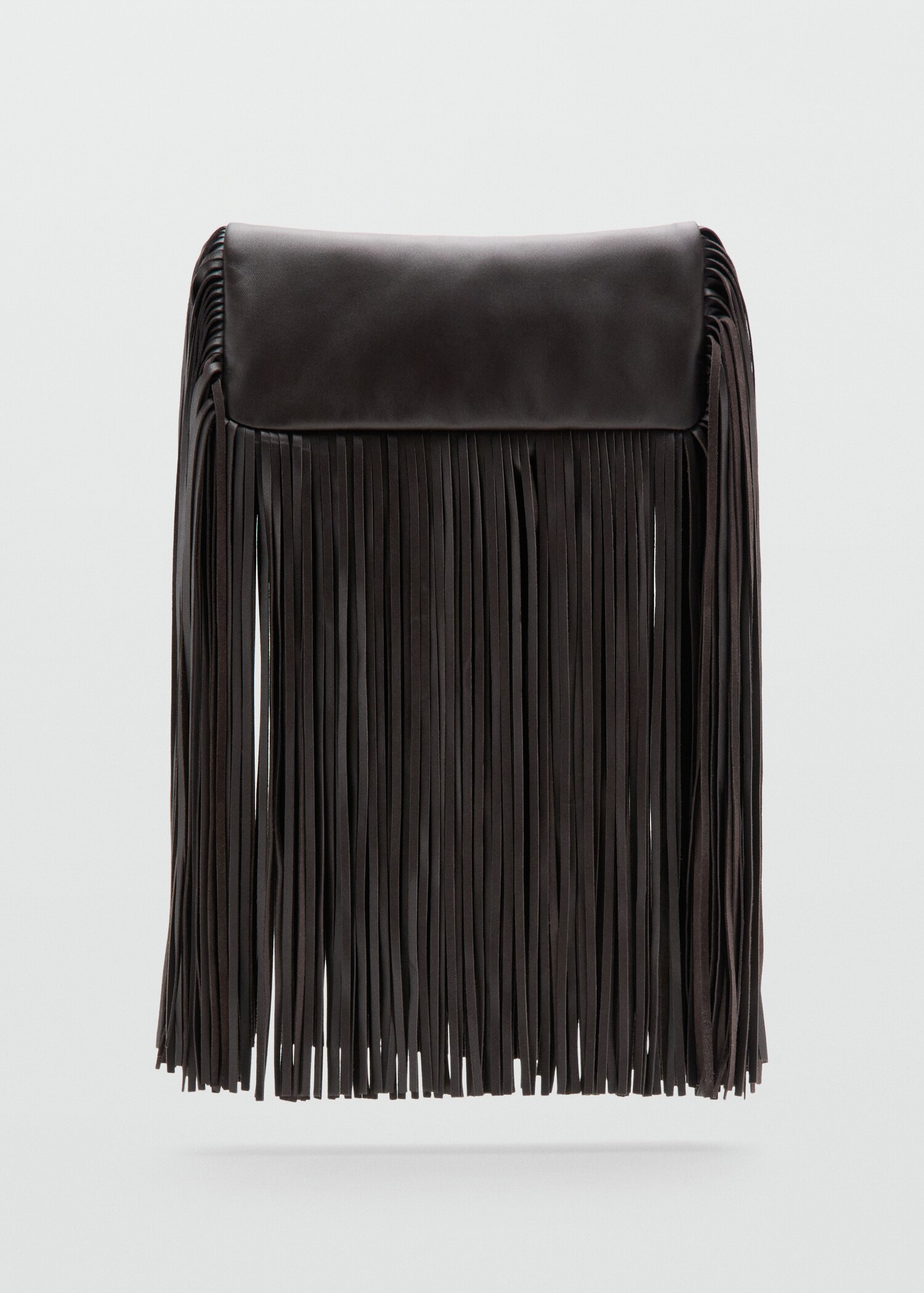 Leather handbag with fringes - Article without model