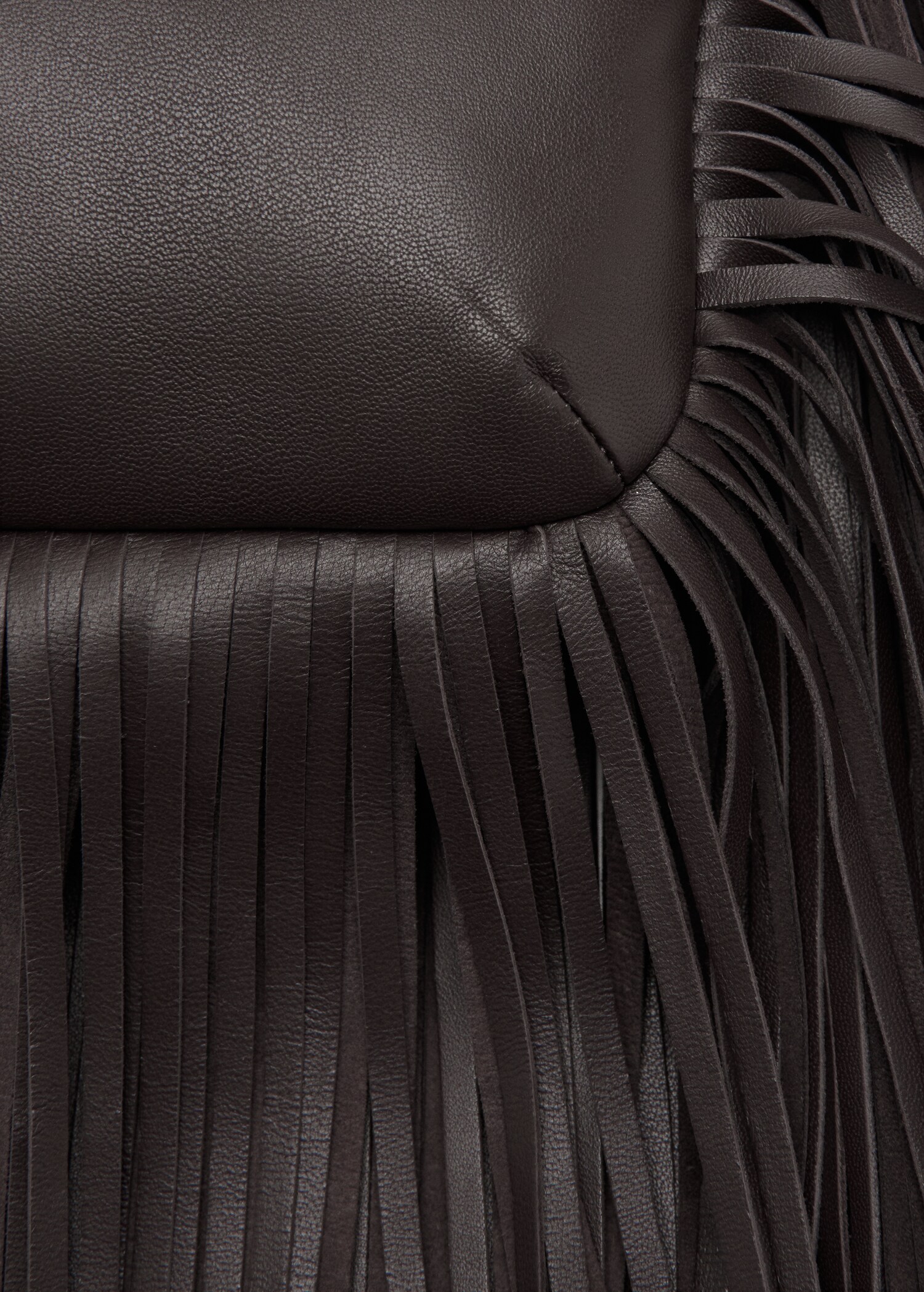 Leather handbag with fringes - Details of the article 3