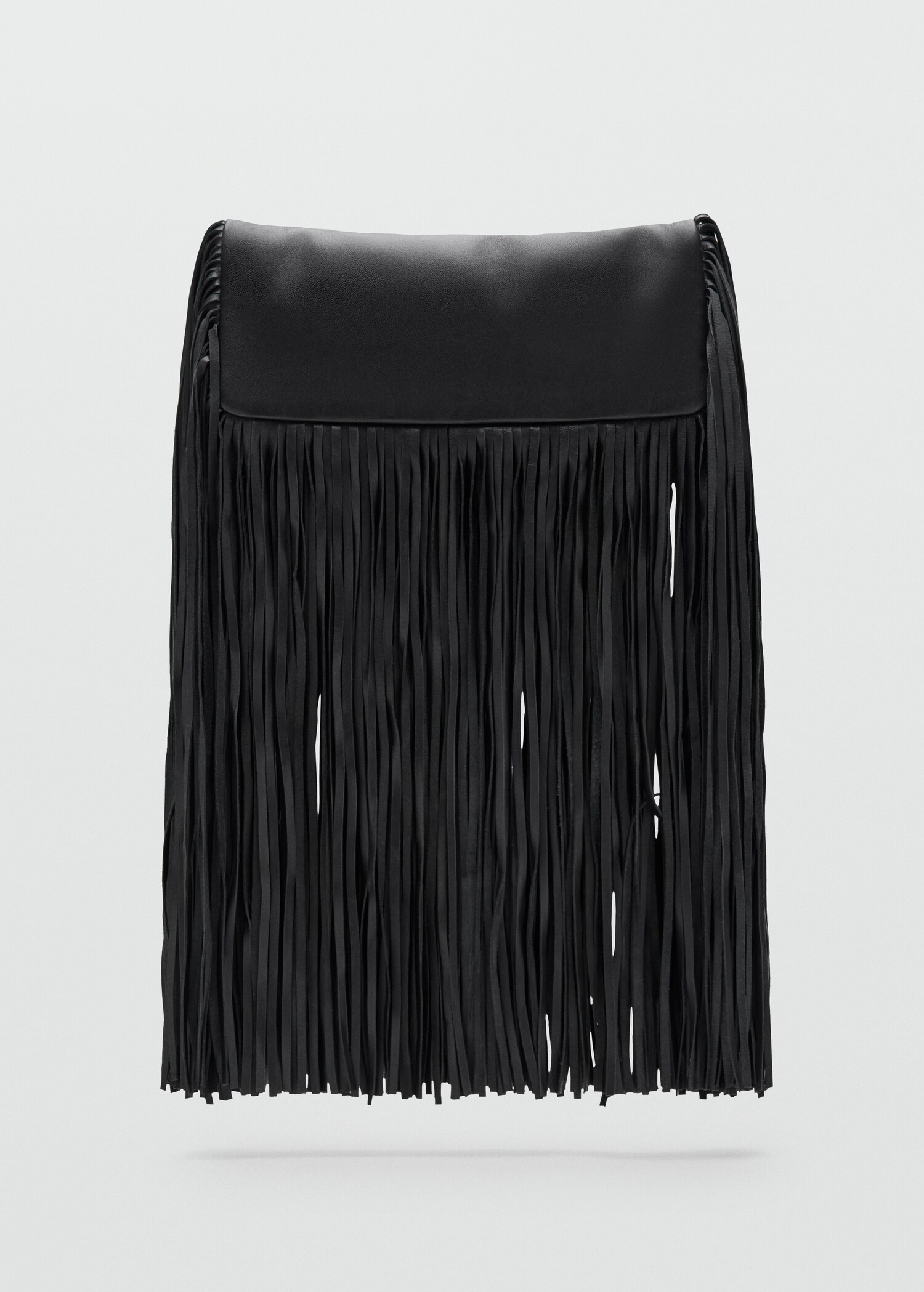 Leather handbag with fringes - Article without model