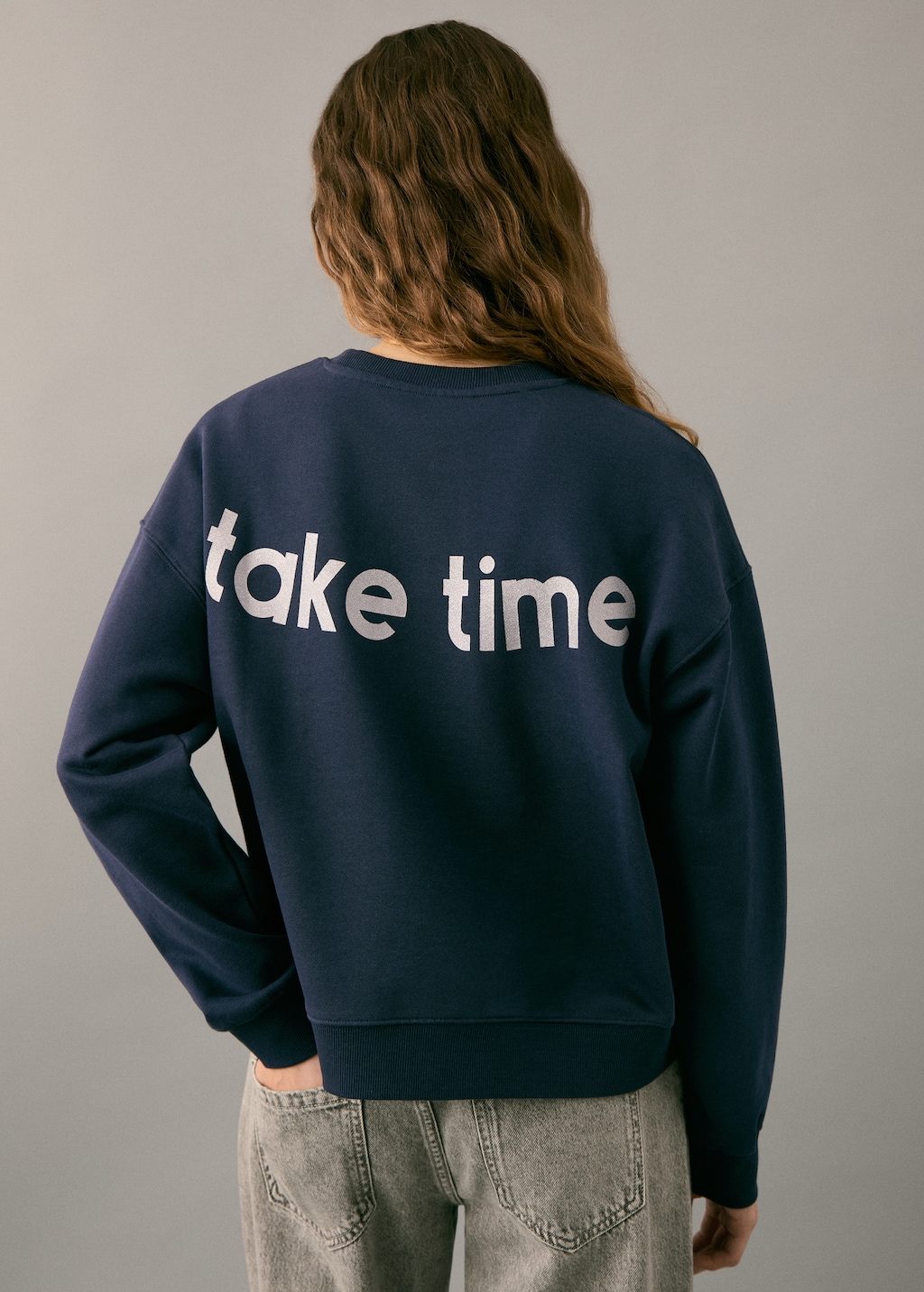 Glitter message sweatshirt