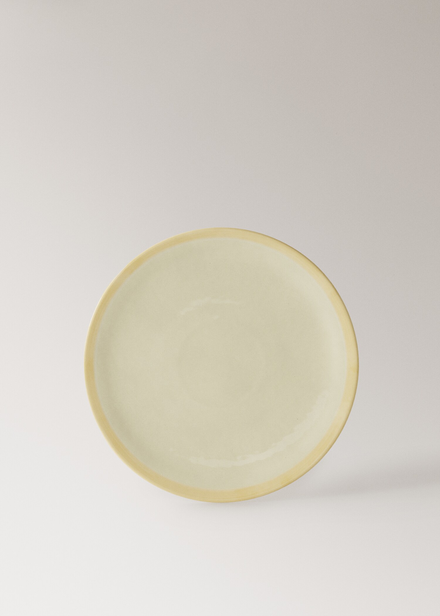 Assiette plate grès contraste - Article sans modèle