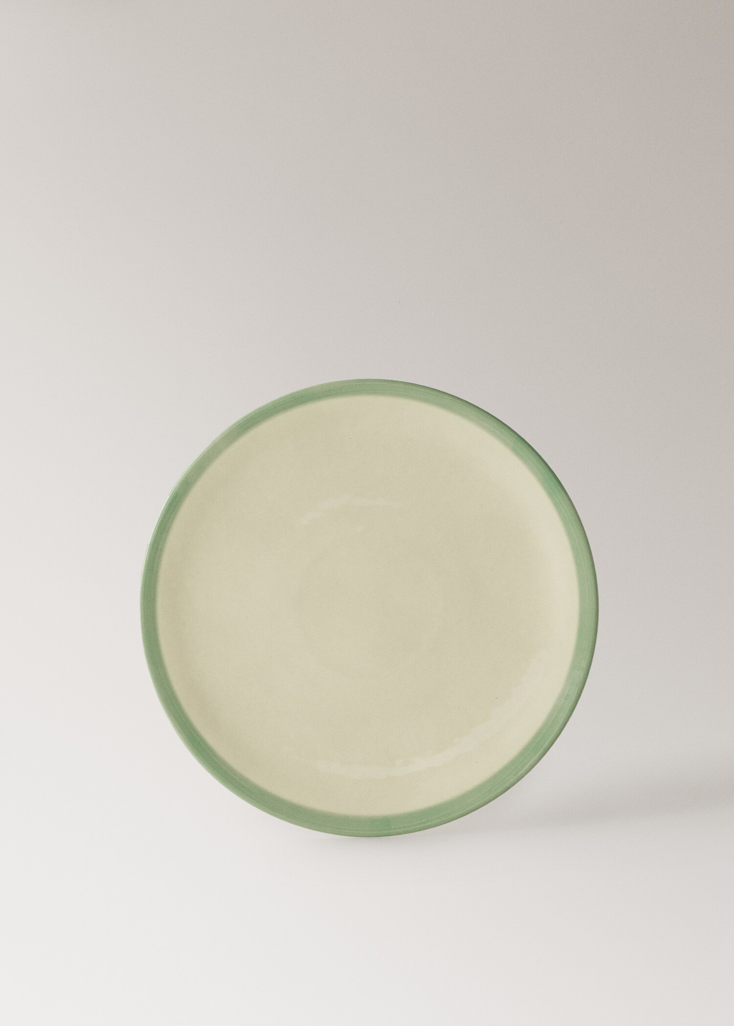 Assiette plate grès contraste - Article sans modèle