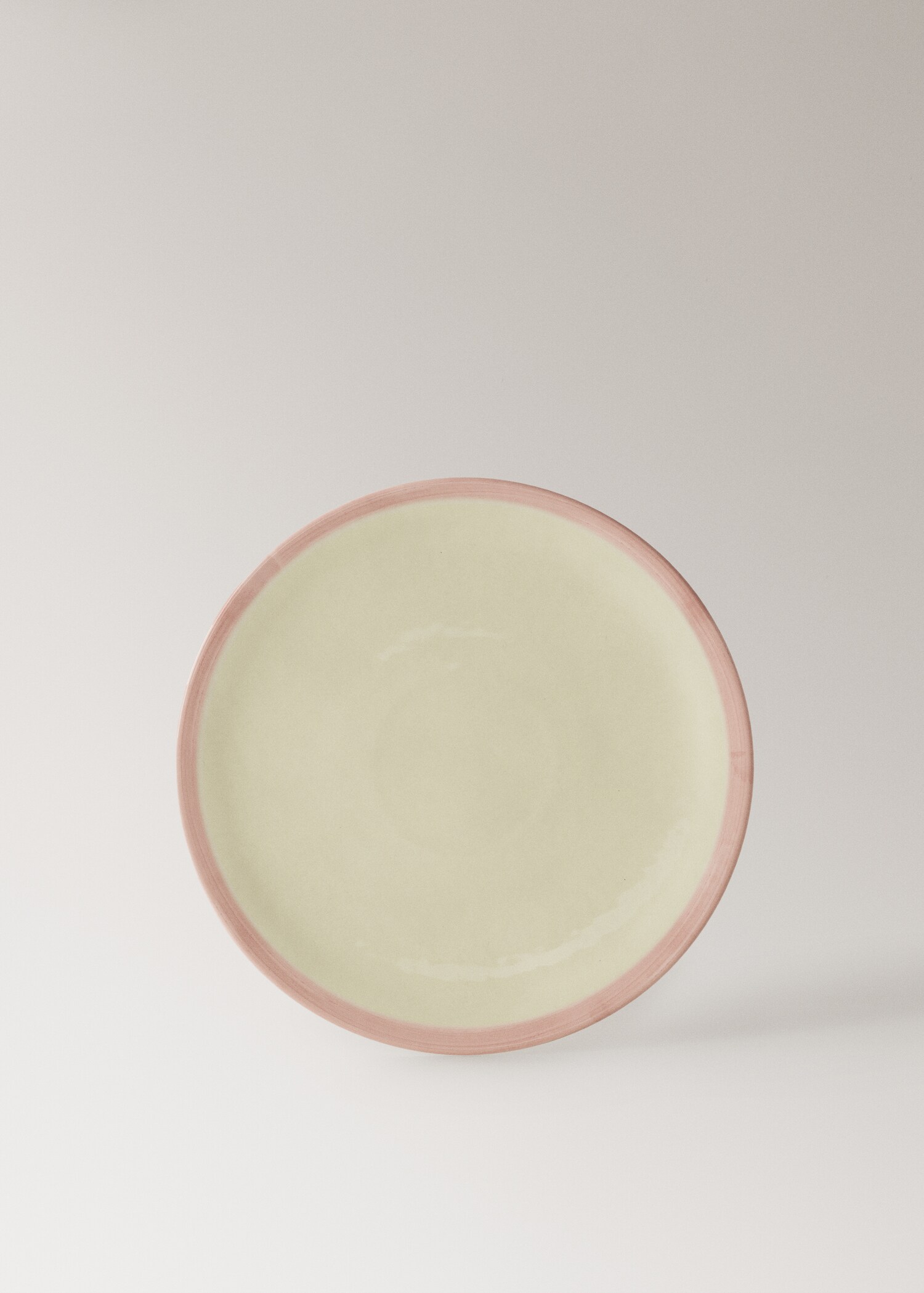 Assiette plate grès contraste - Article sans modèle