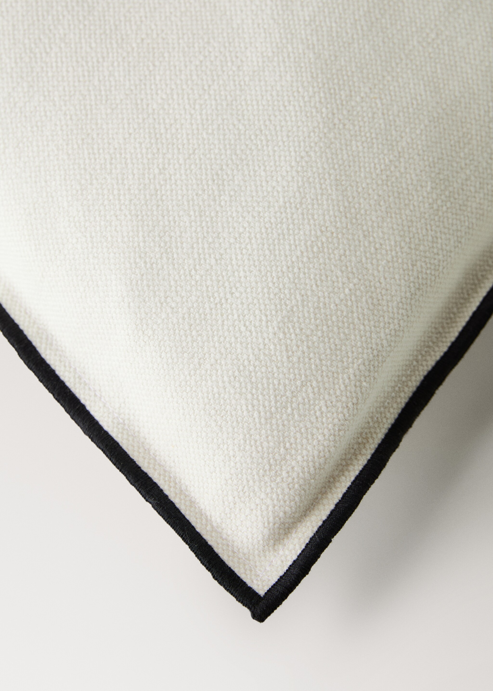 Povlak na polštář overlockový lem bavlna a len 40 x 60 cm - Detail zboží 3, Šedobílá. Ref: 27051526-00.