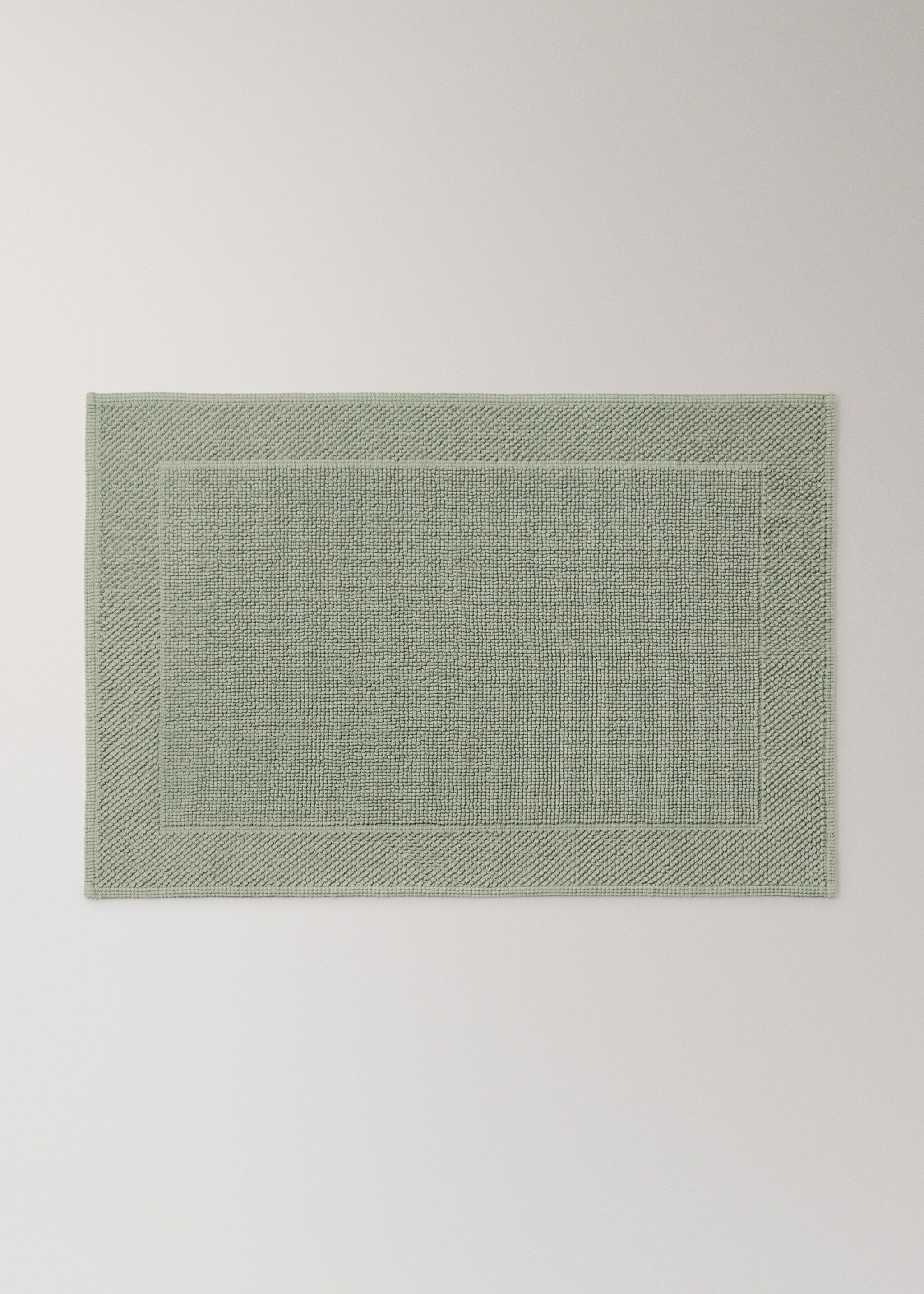 Garment-dyed katoenen badmat - Artikel zonder model, Bosgroen. Ref: 27051531-00.