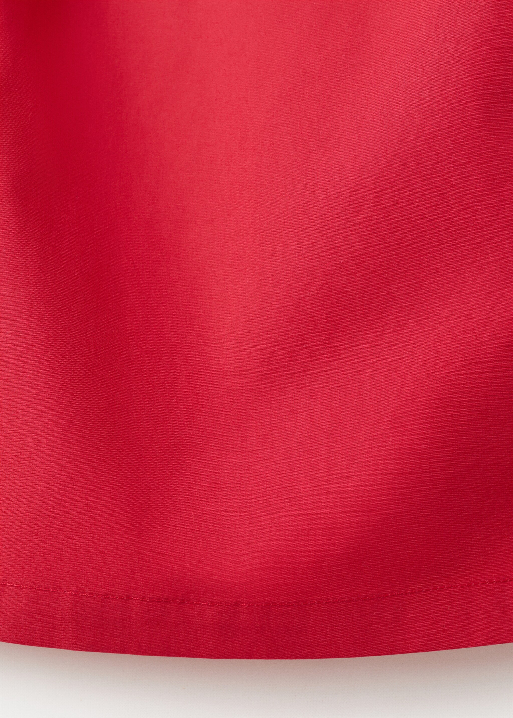 Buttoned crop top - Details of the article 0, Red. Ref: 27052538-00.