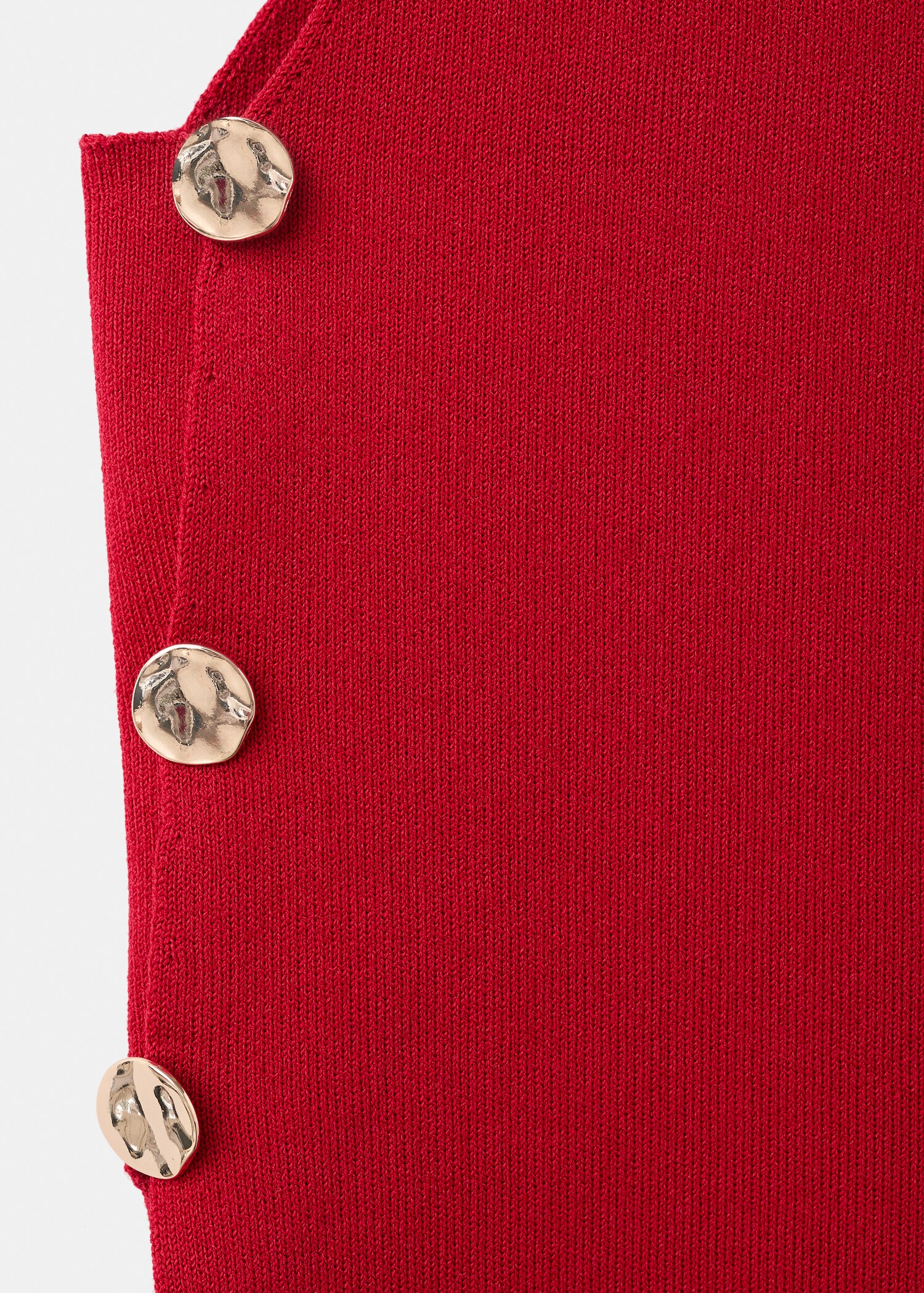 Knitted top with side buttons - Details of the article 8
