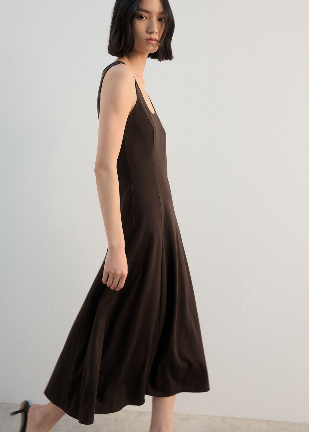 Flared midi-dress - image 4