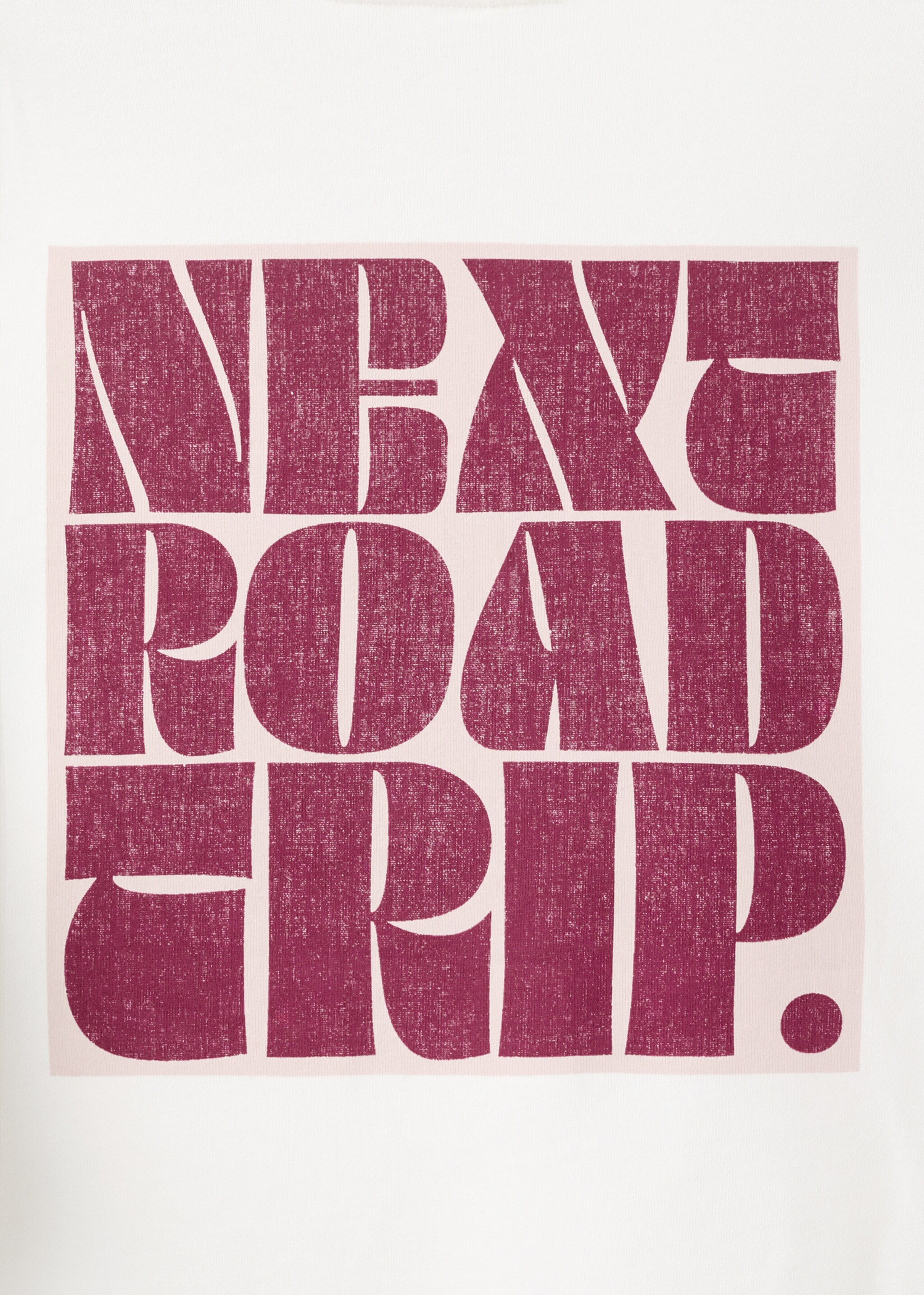 Printed cotton sweatshirt - Details of the article 0, Off White. Ref: 27052543-00.