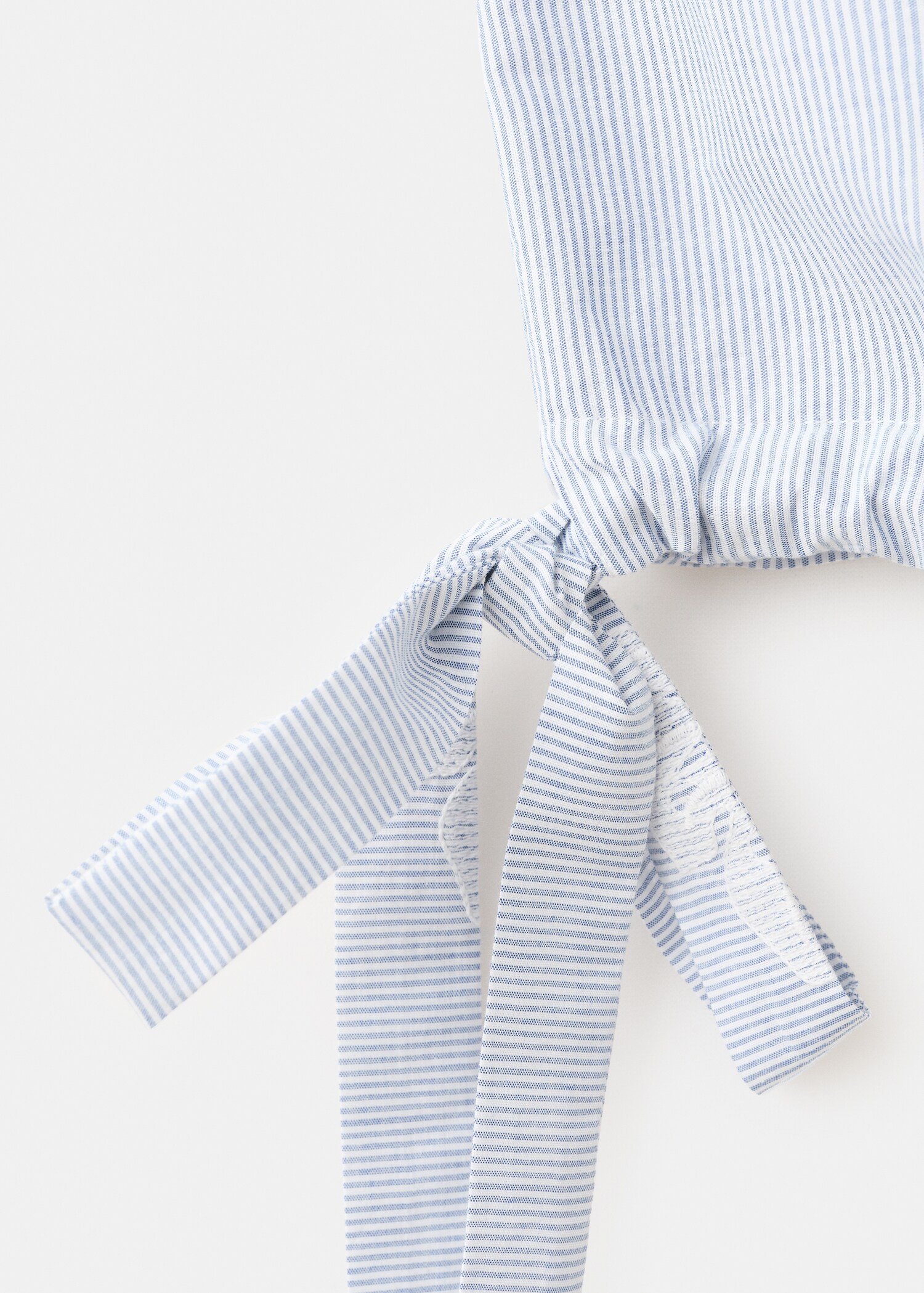 Embroidered striped top - Details of the article 0