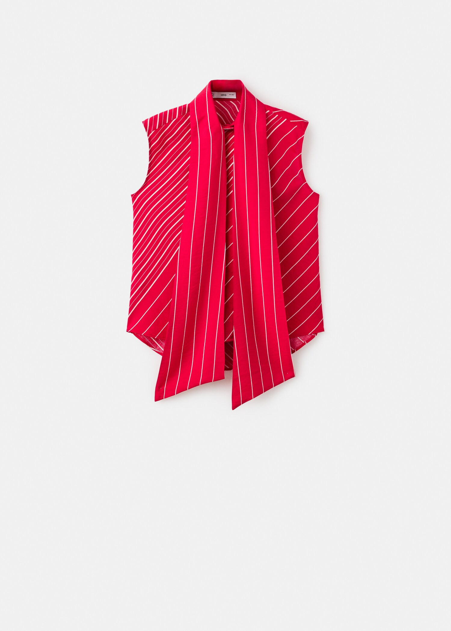 Striped blouse with scarf - Article without model