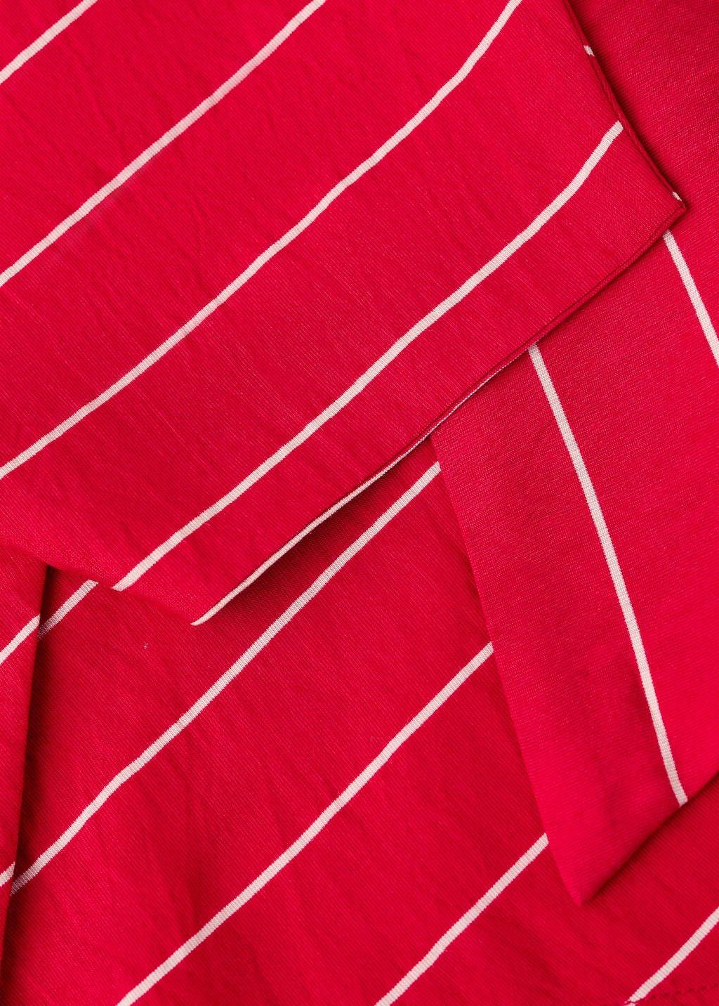 Striped blouse with scarf