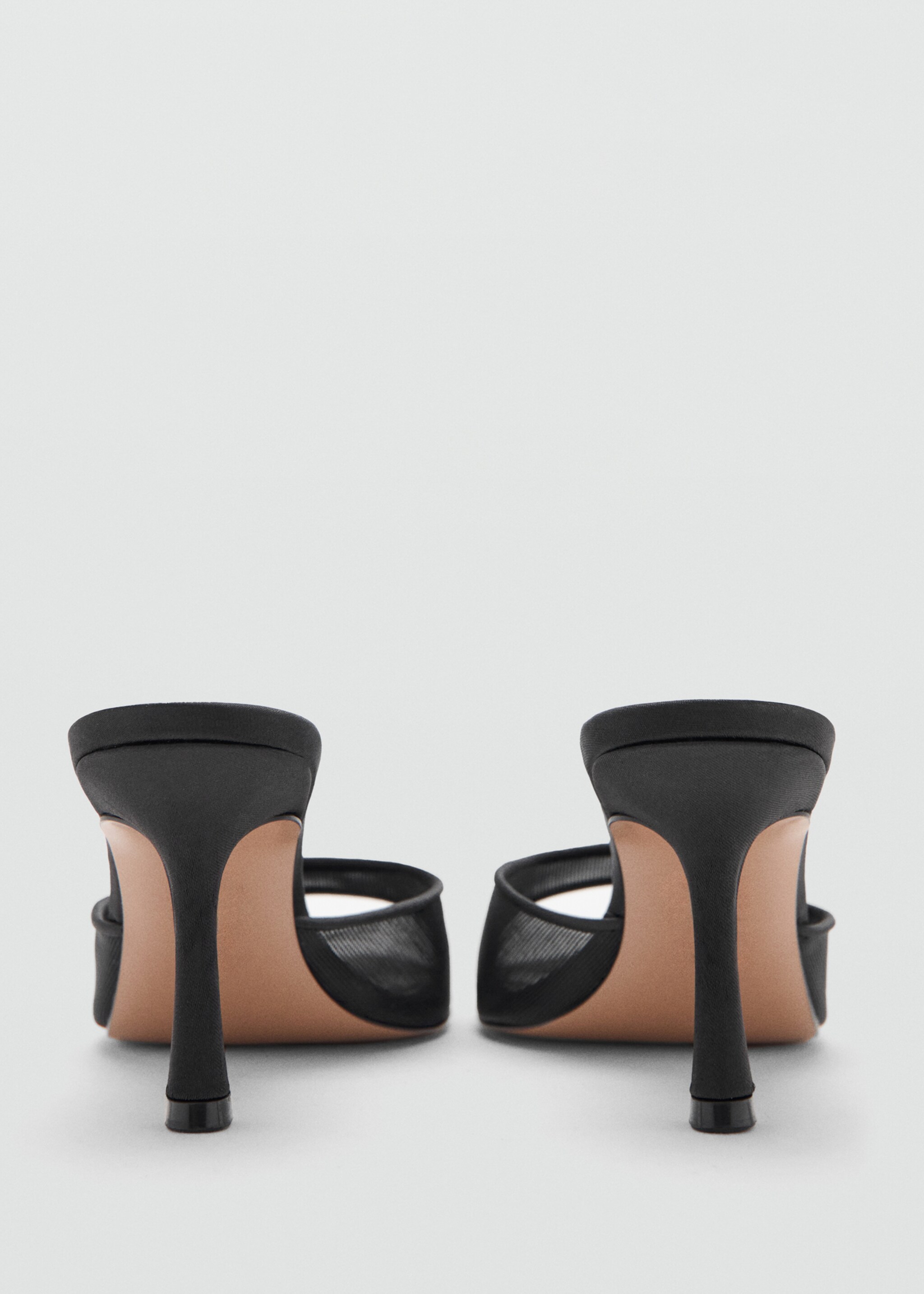 Pointed heel sandals - Details of the article 1, Black. Ref: 27052552-00.