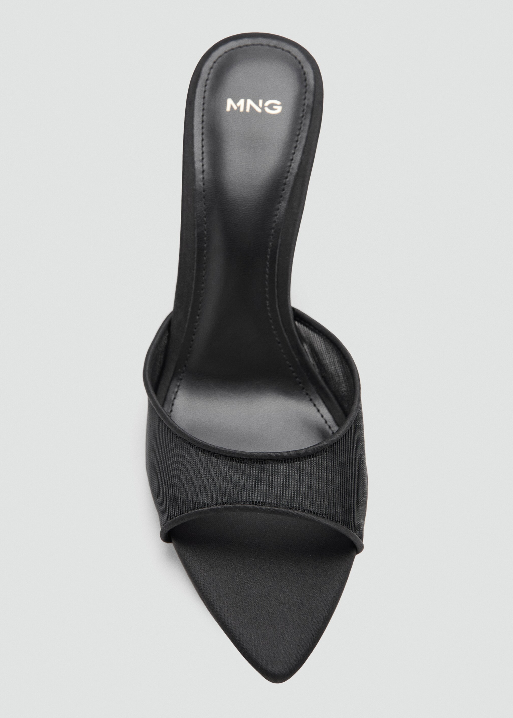 Pointed heel sandals - Details of the article 2, Black. Ref: 27052552-00.