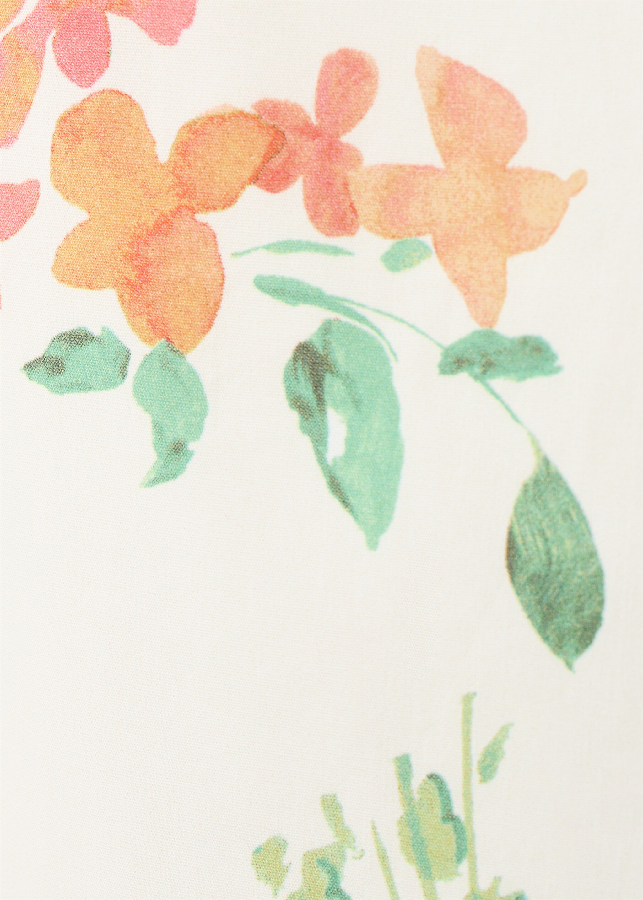 Printed crop top - Details of the article 0, Off White. Ref: 27052553-00.