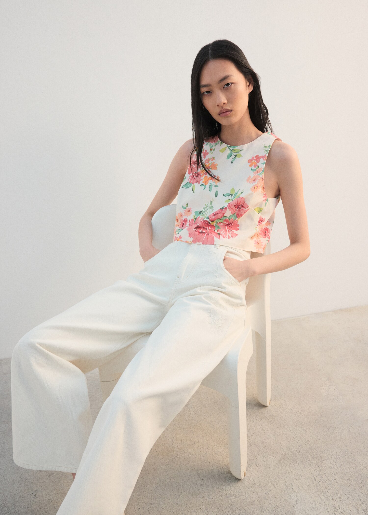 Printed crop top - Details of the article 2