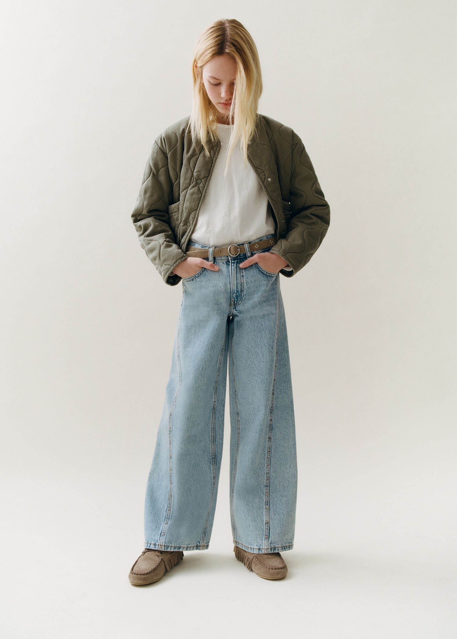 Padded lyocell jacket - Details of the article 5