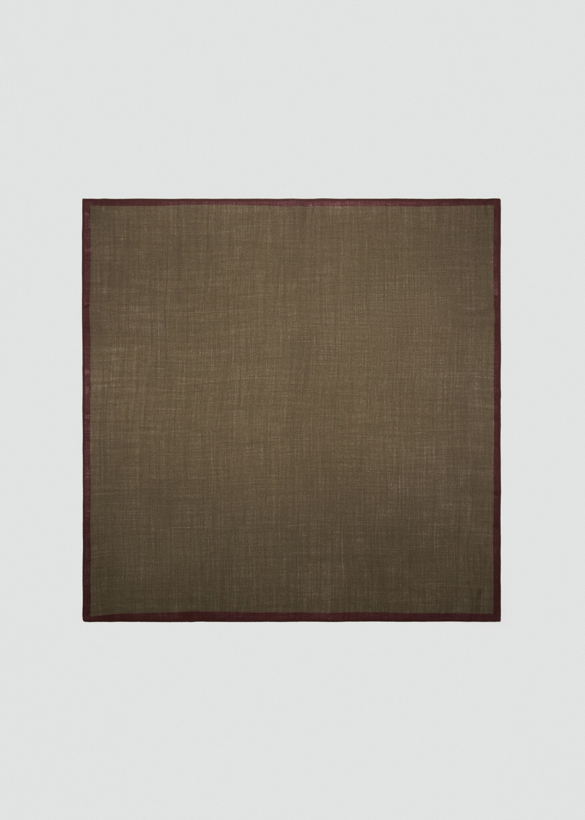 Foulard laine - Article sans modèle, Vert moyen. Ref: 27052890-00.