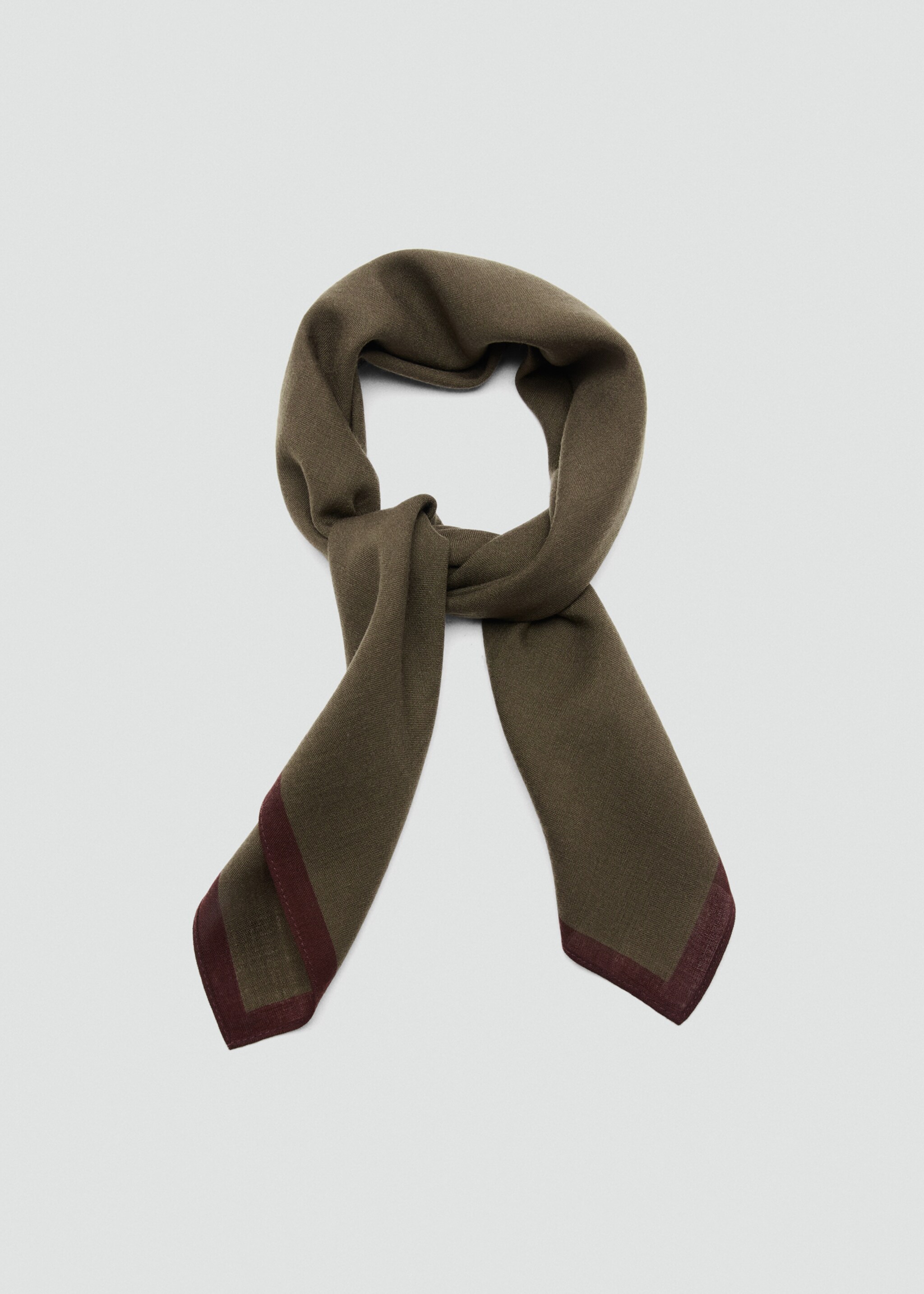 Foulard laine - Détail de l'article 1, Vert moyen. Ref: 27052890-00.