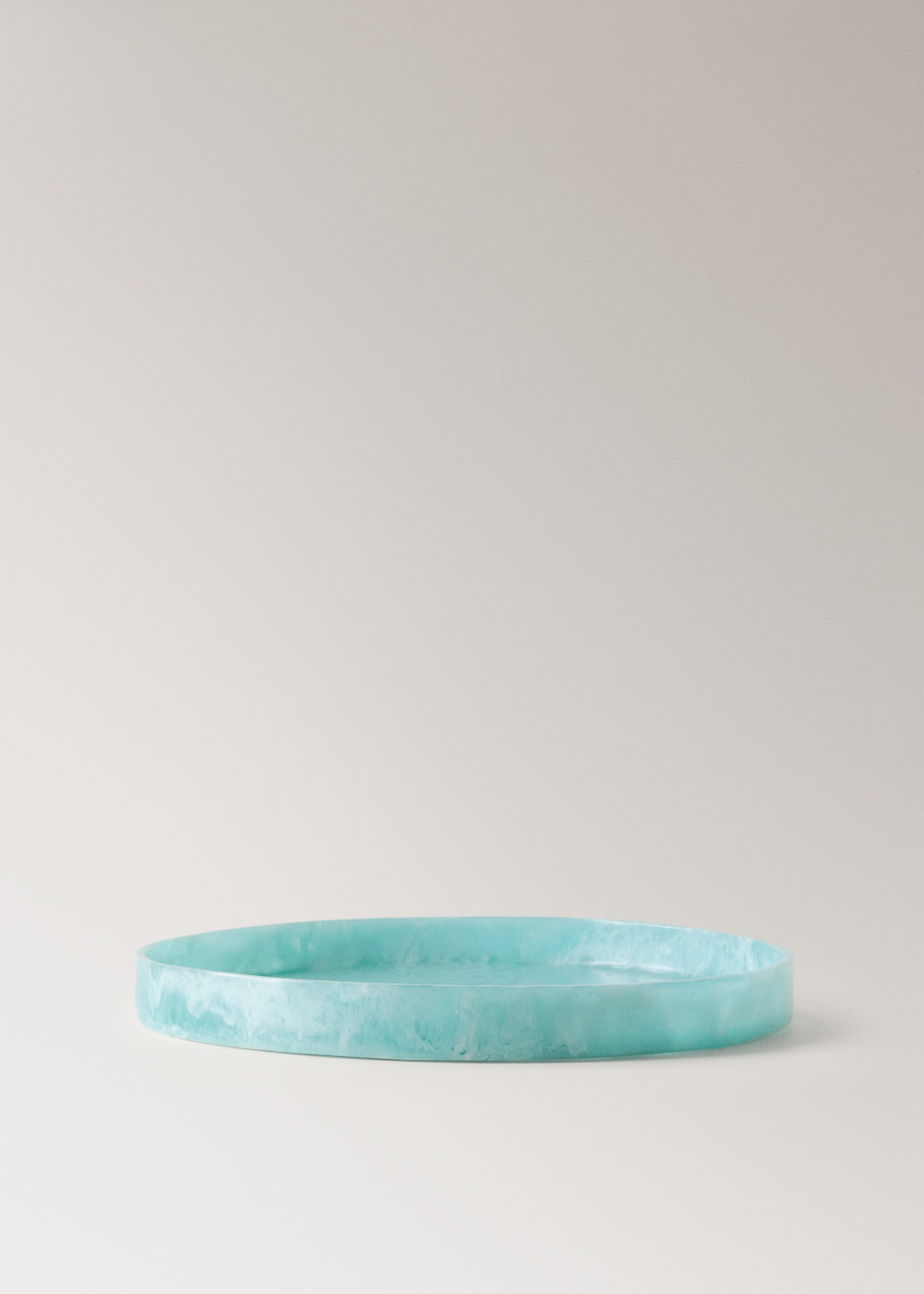 Safata decorativa resina mitjana - Article sense model, Turquesa. Ref: 27052897-00.