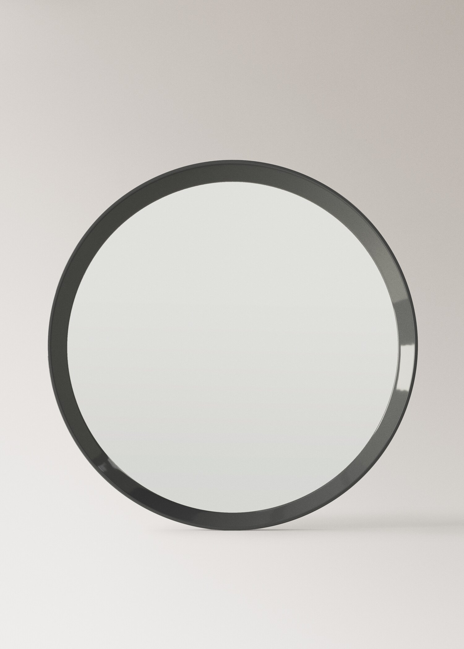 Large round lacquered mirror - Article without model