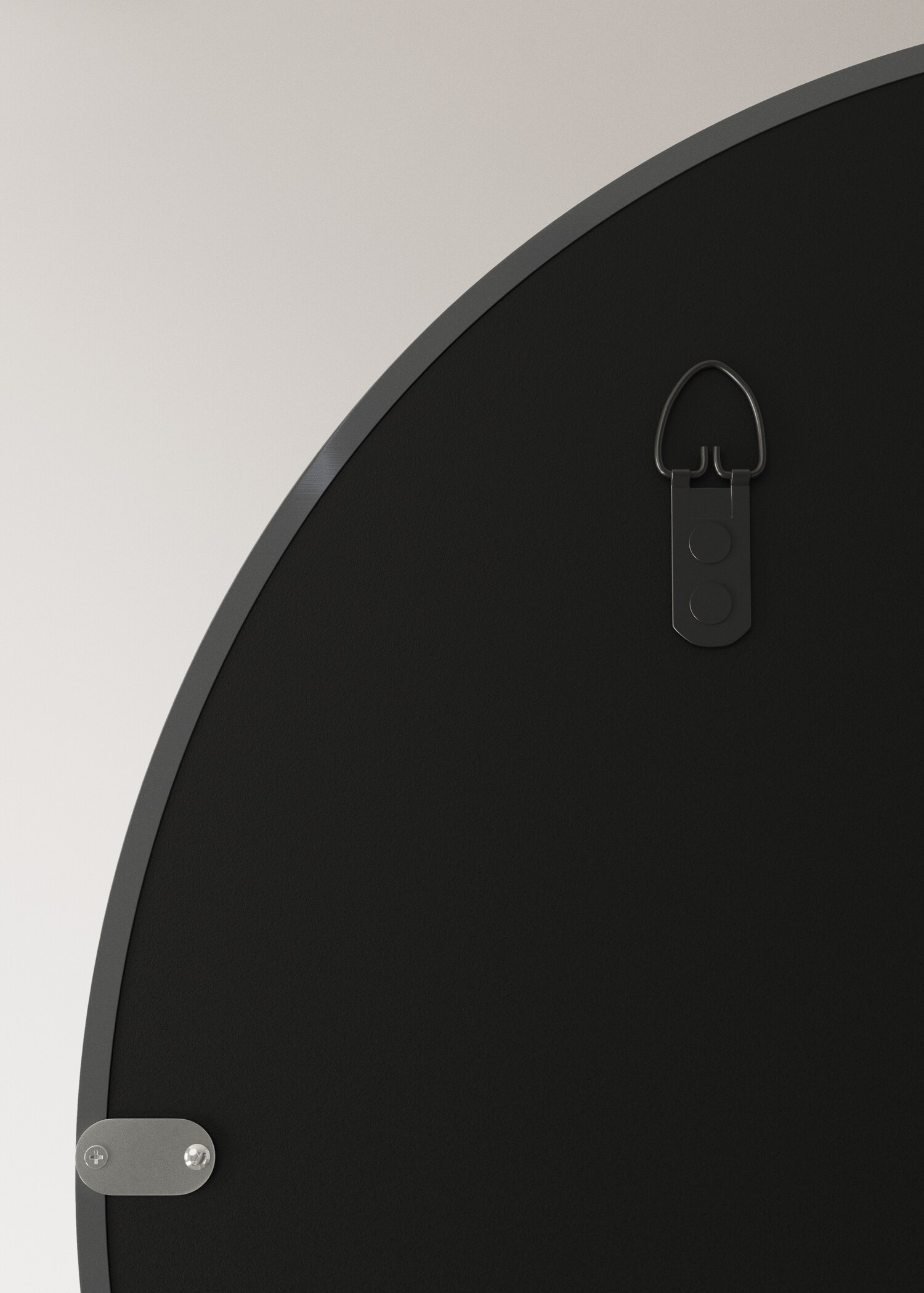 Large round lacquered mirror - Details of the article 3