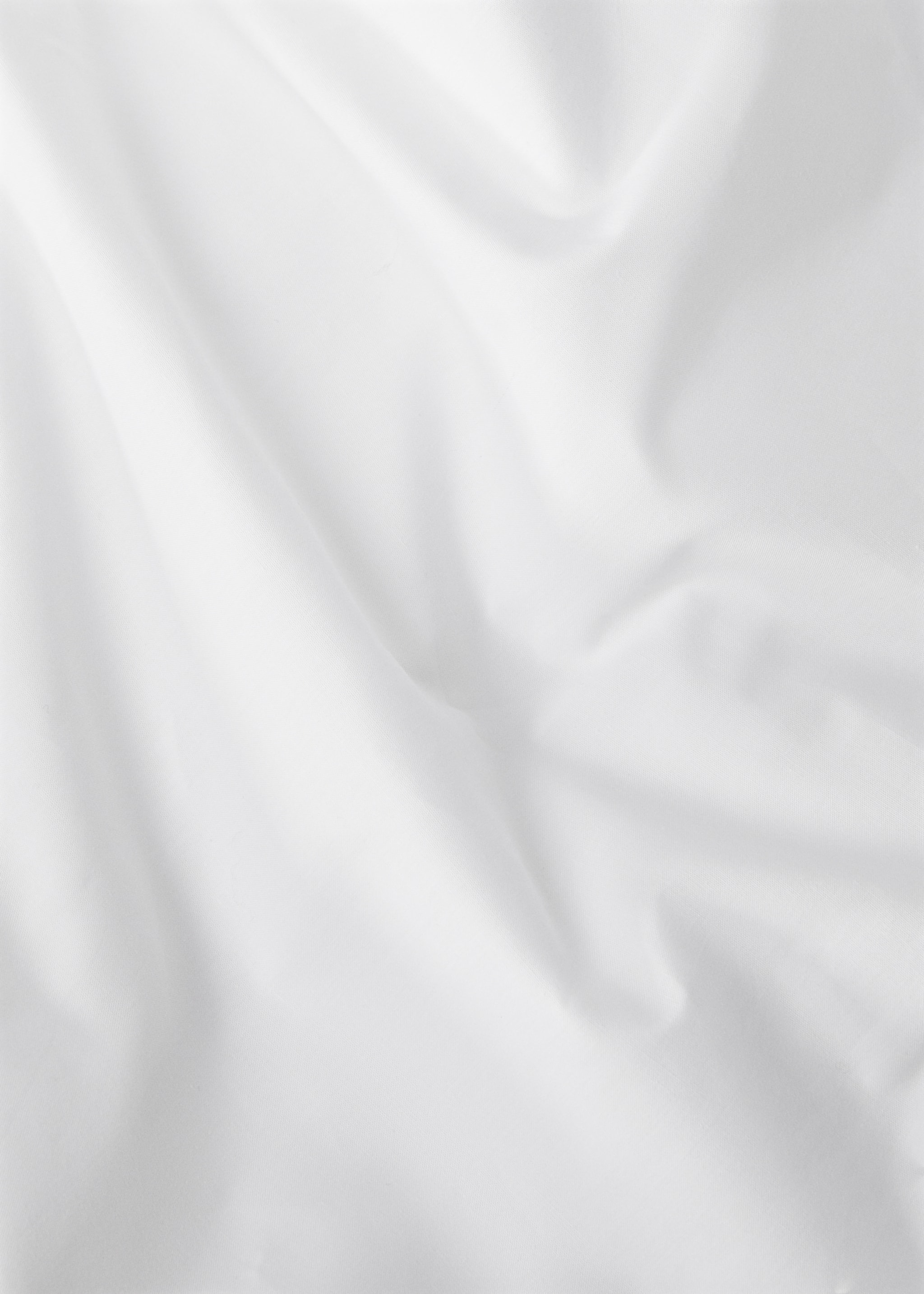 Hoeslaken van percal katoen, voor een bed van 135/140 cm - Detail van het artikel 2, Wit. Ref: 27052909-00.