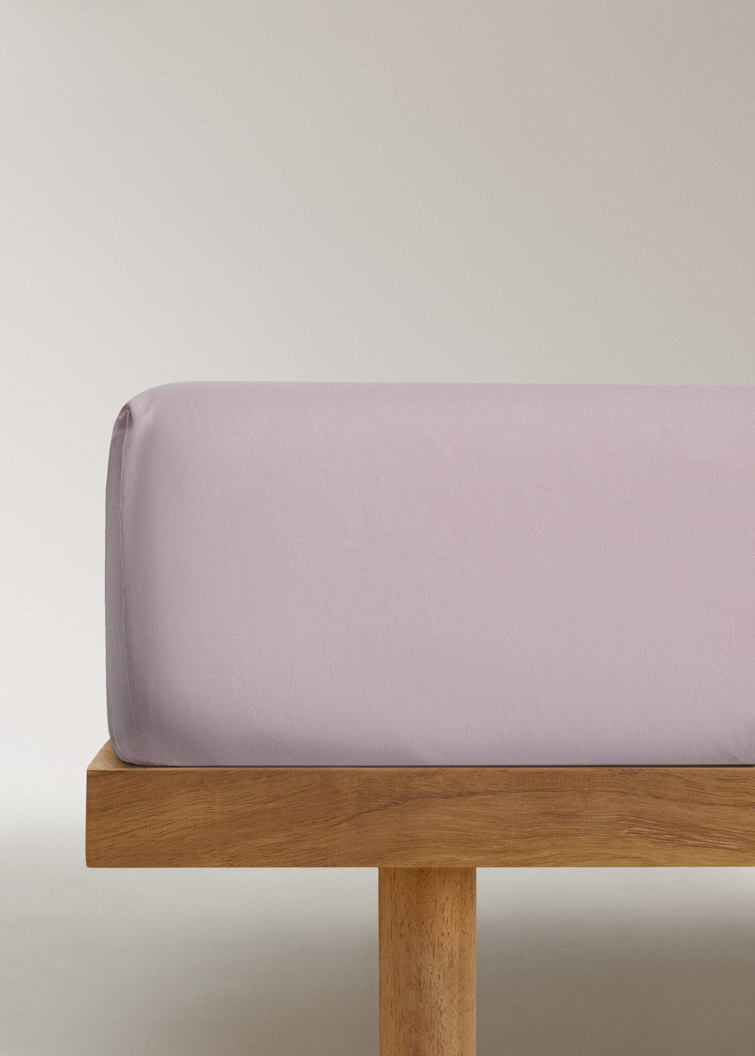 200-thread count percale cotton fitted sheet for 90 cm bed - Article without model