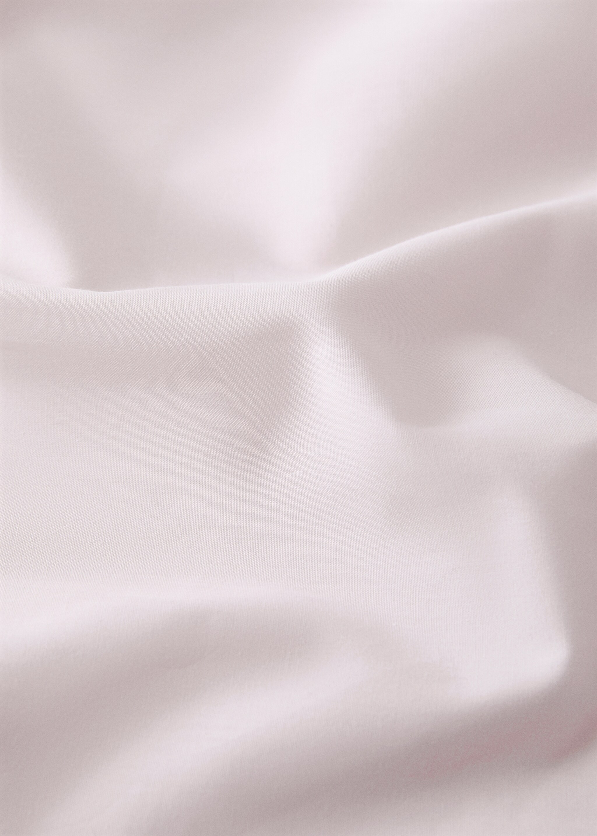 200-thread count percale cotton fitted sheet for 150 cm bed - Details of the article 1, Light Pink. Ref: 27052921-00.