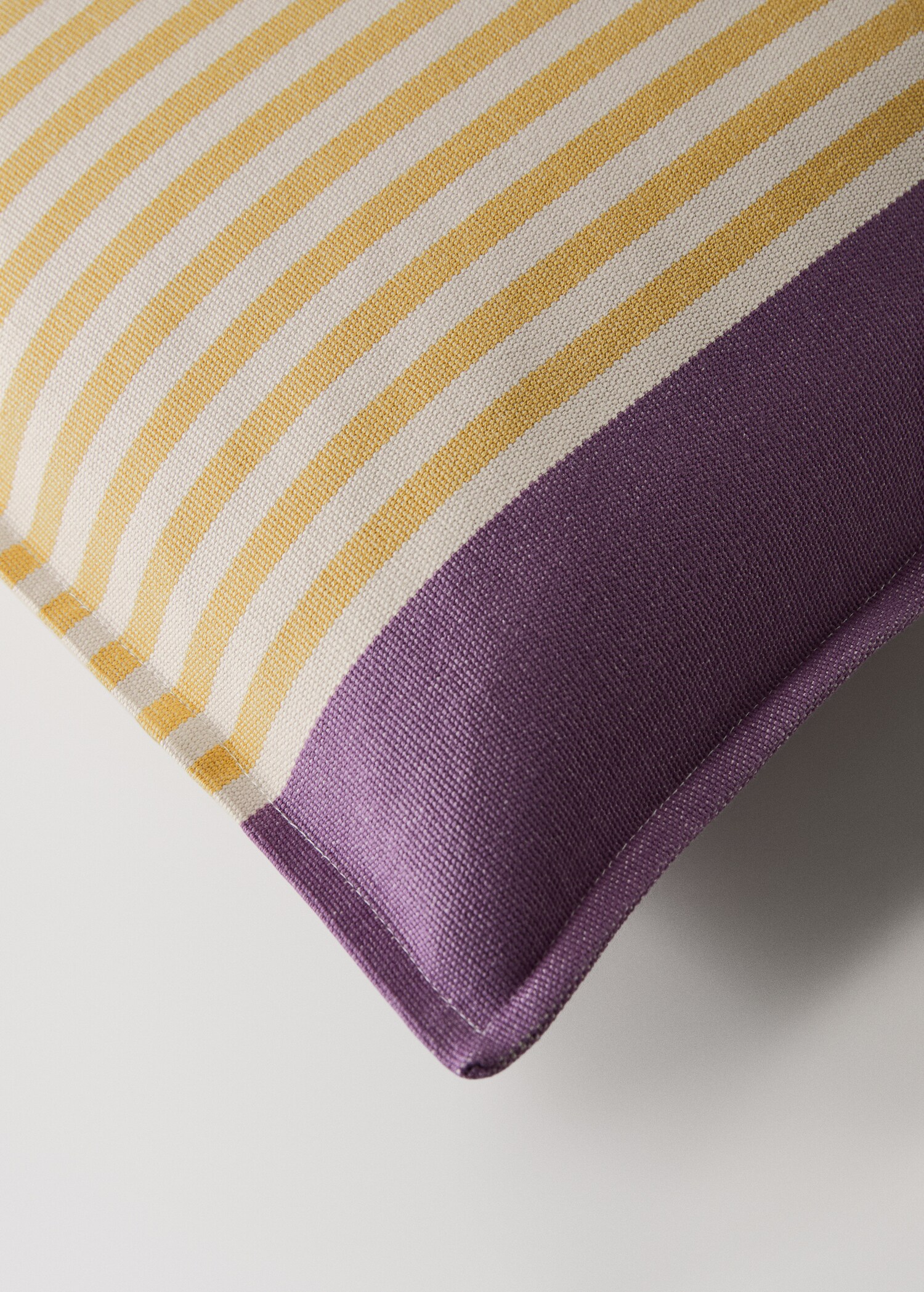 Cotton stripe cushion cover 50x50cm - Details of the article 1