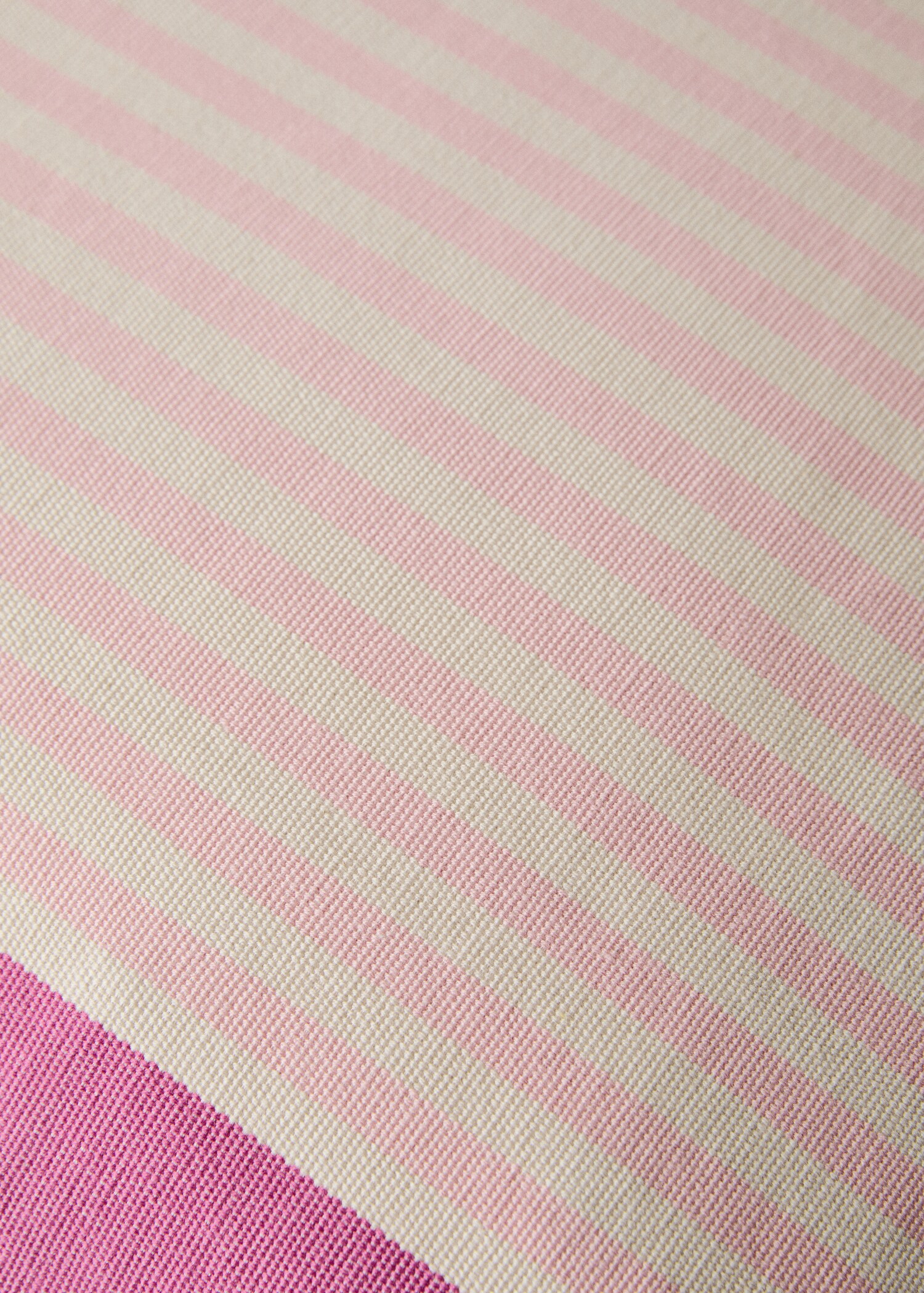 Cotton stripe cushion cover 50x50cm - Details of the article 3