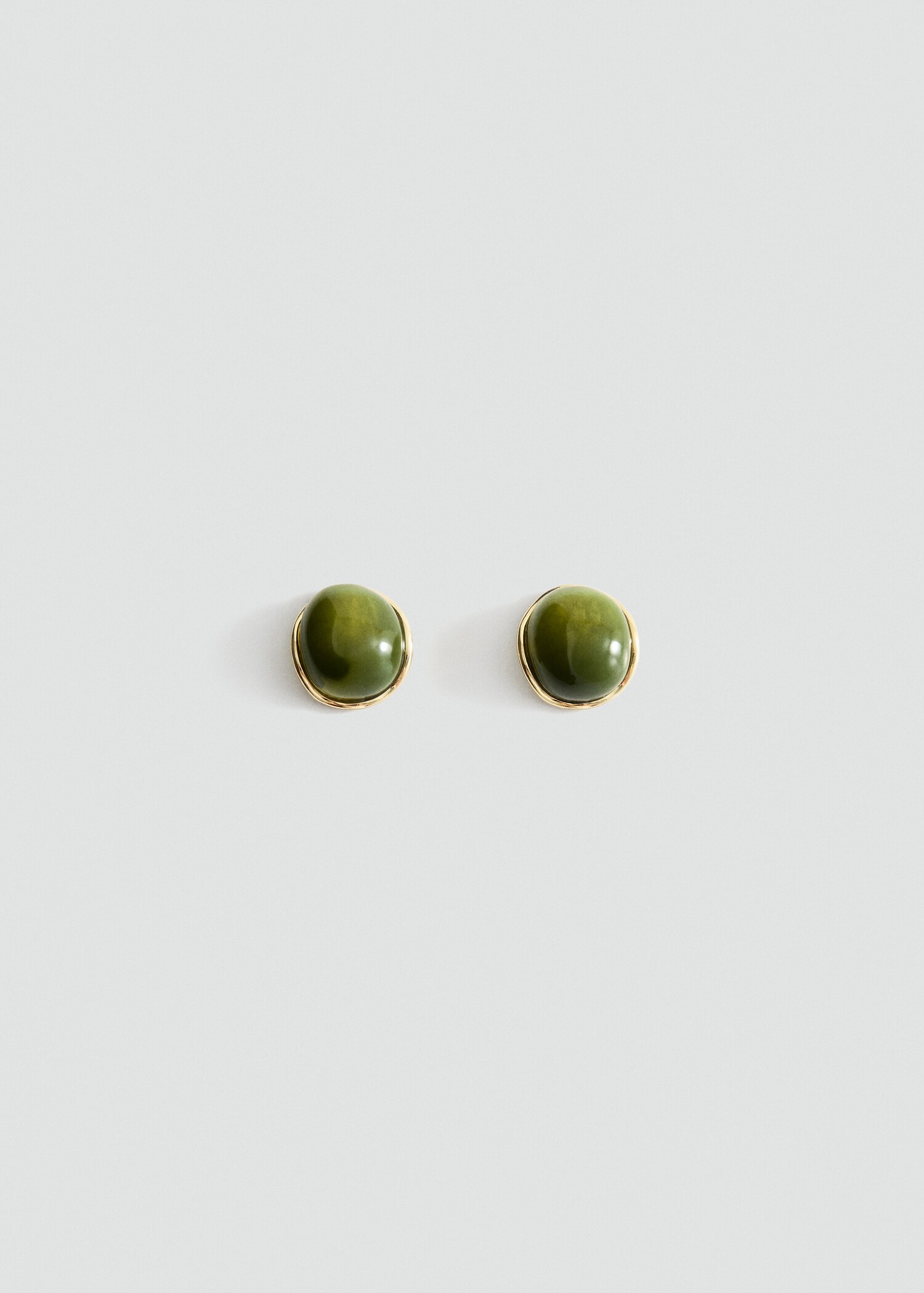 Σκουλαρίκια ρητίνης στρογγυλά - Προϊόν χωρίς μοντέλο