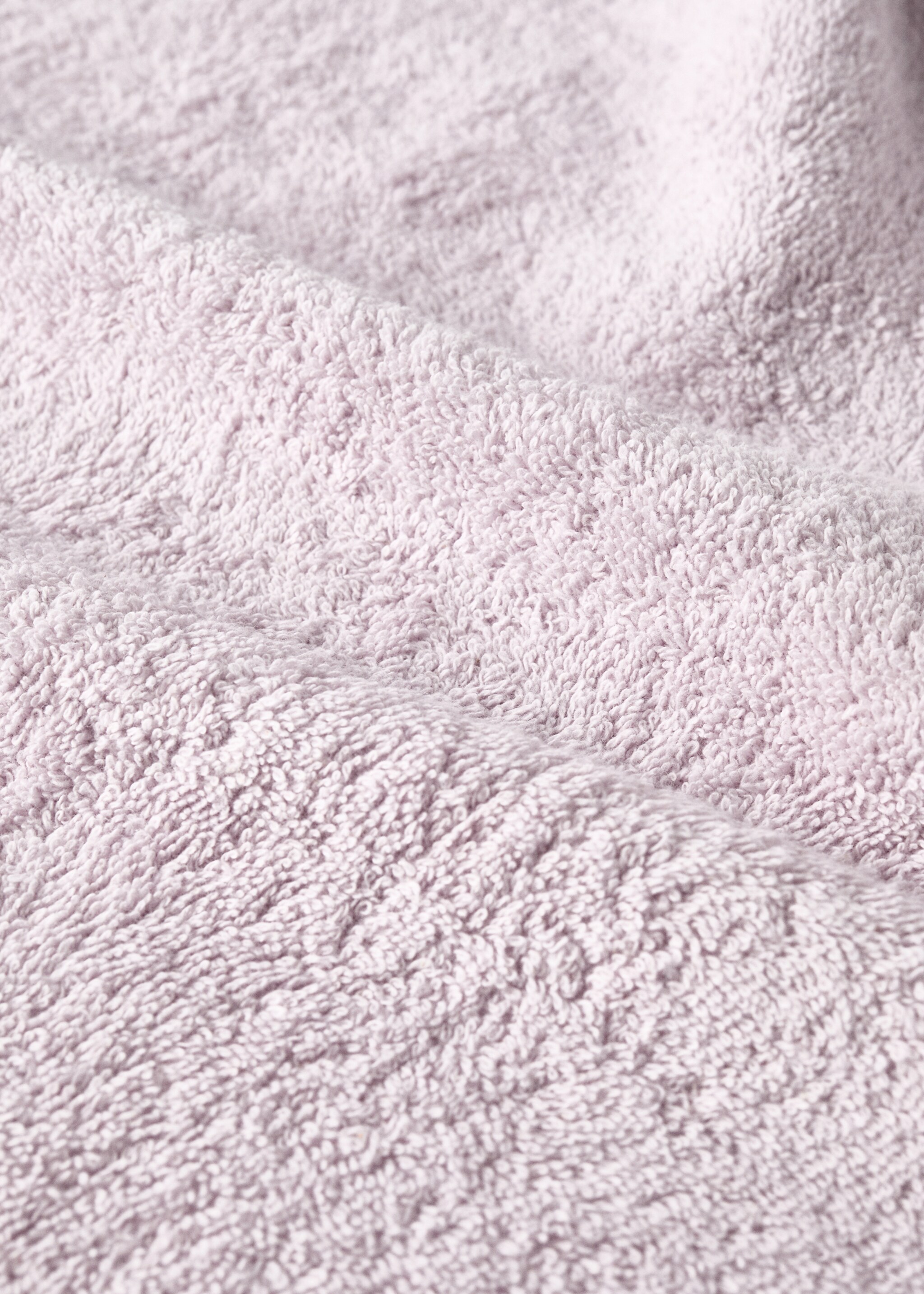 Children's cotton bath towel with multi-coloured pom-poms - Details of the article 1, Lilac. Ref: 27052931-00.