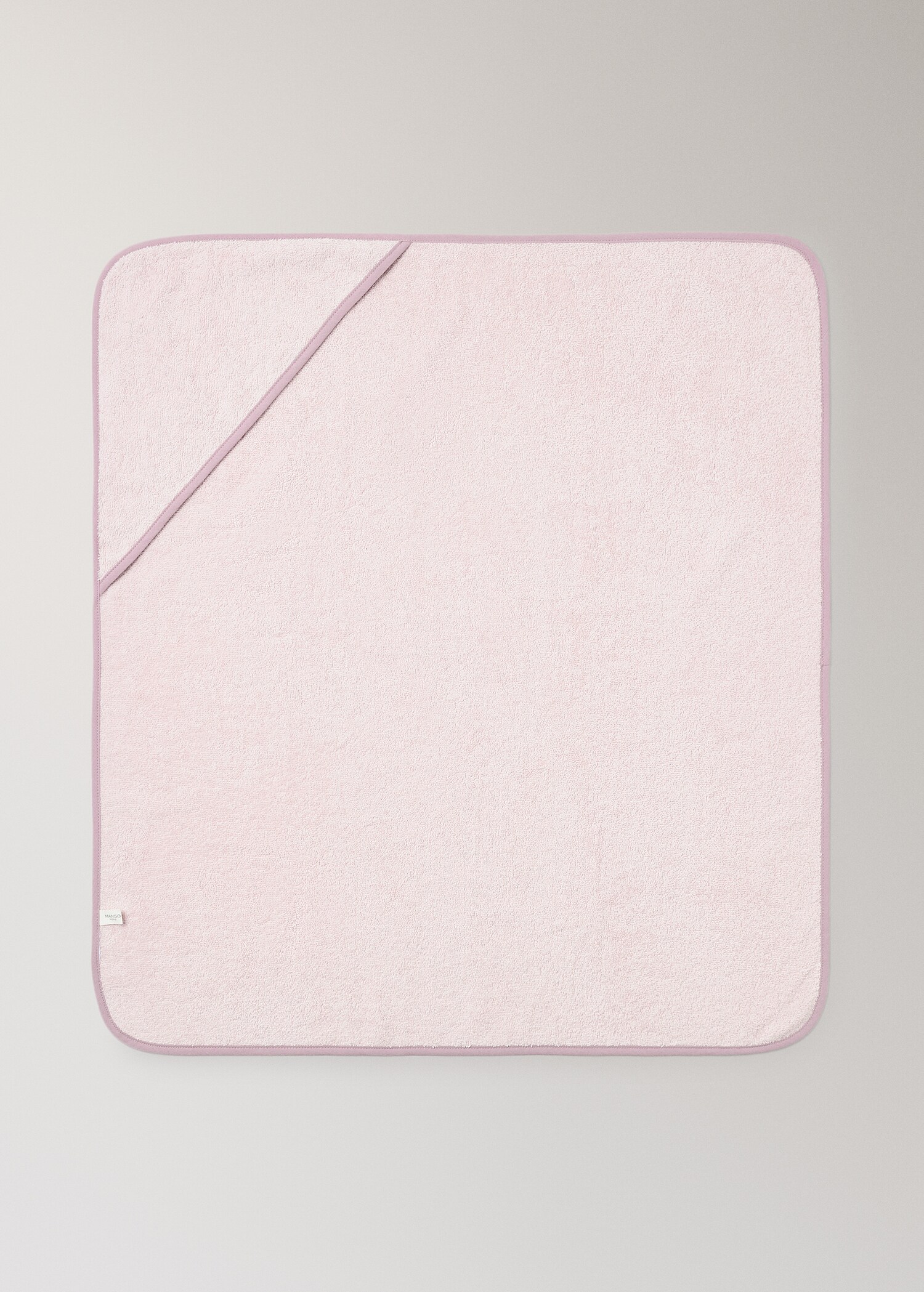 Children's bath cape with contrasting trim - Article without model