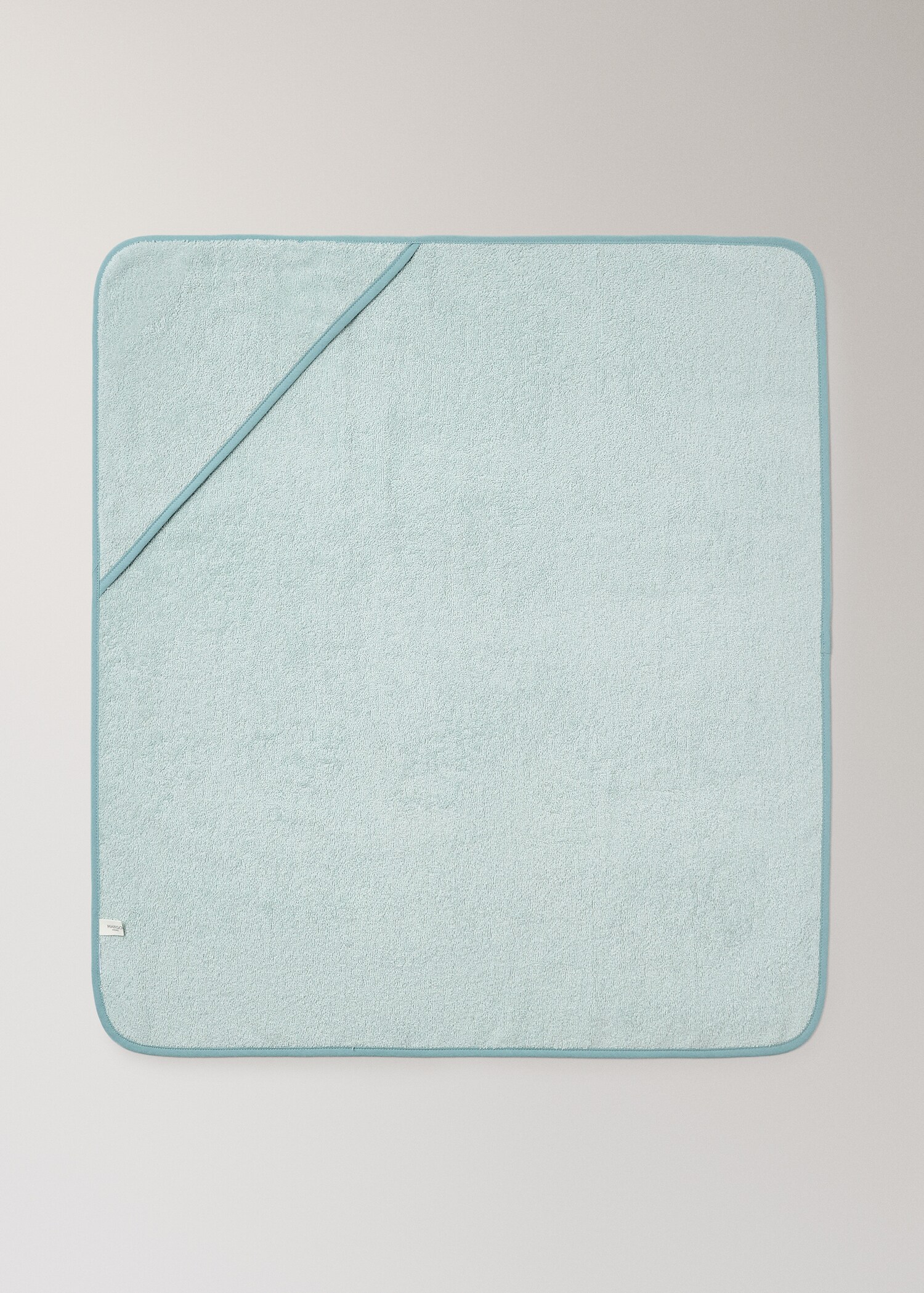 Children's bath cape with contrasting trim - Article without model