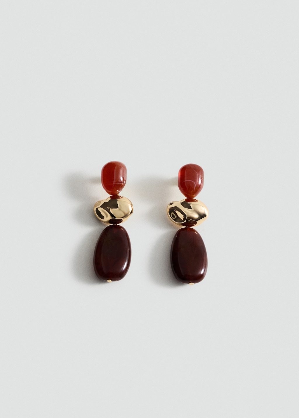 Combined resin hanging earrings - image 2