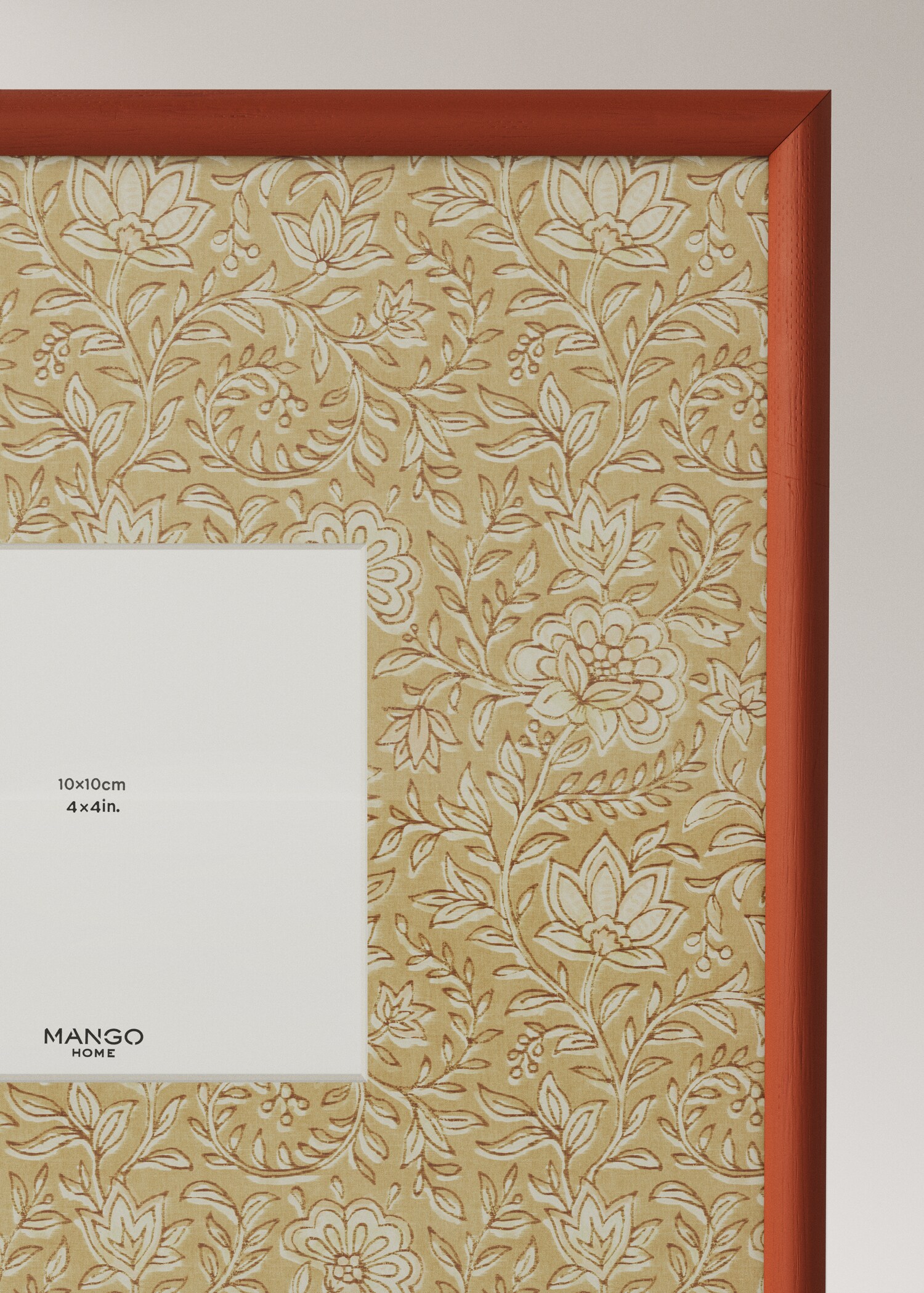 Large floral print contrast photo frame - Details of the article 1