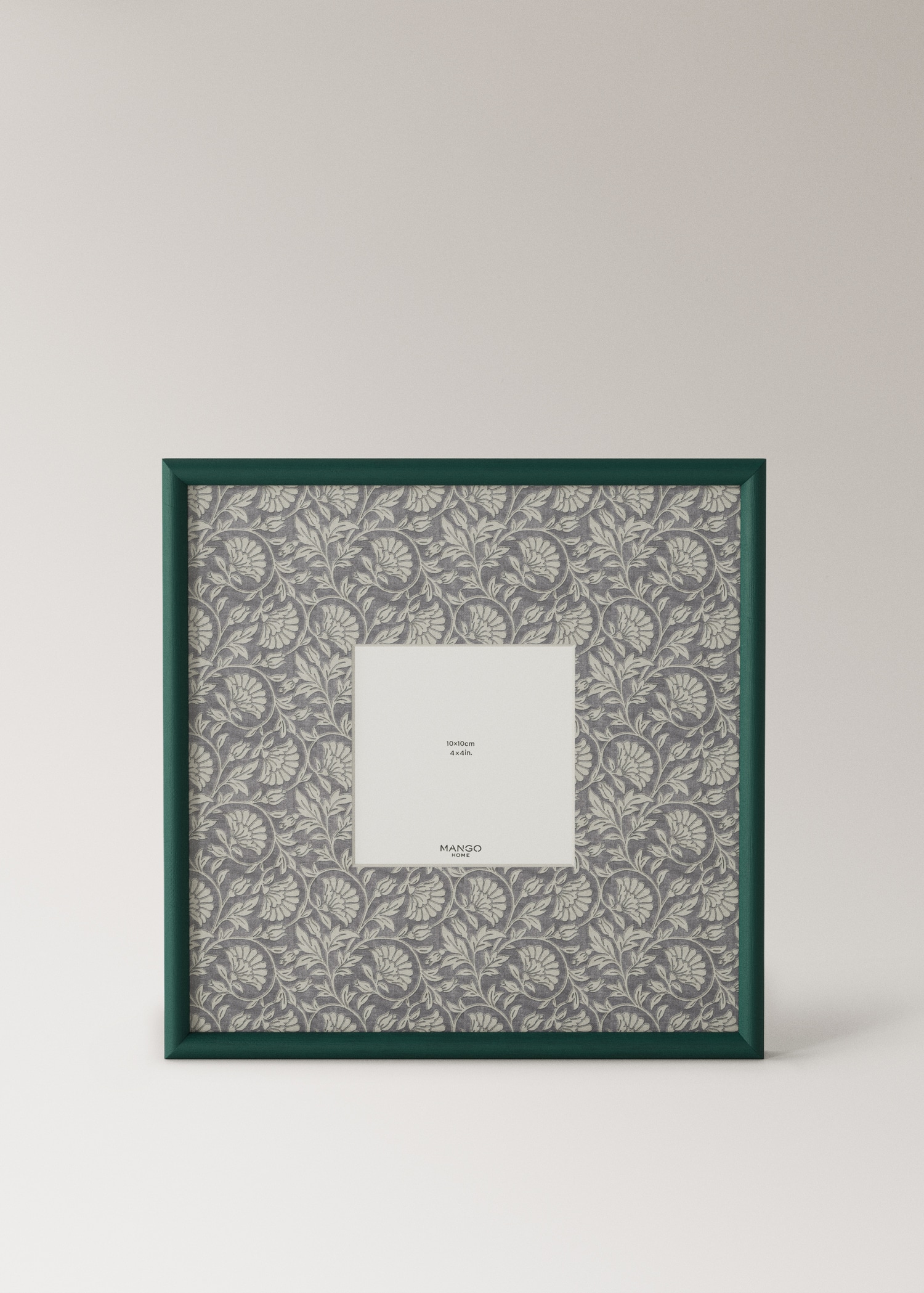 Large floral print contrast photo frame - Article without model