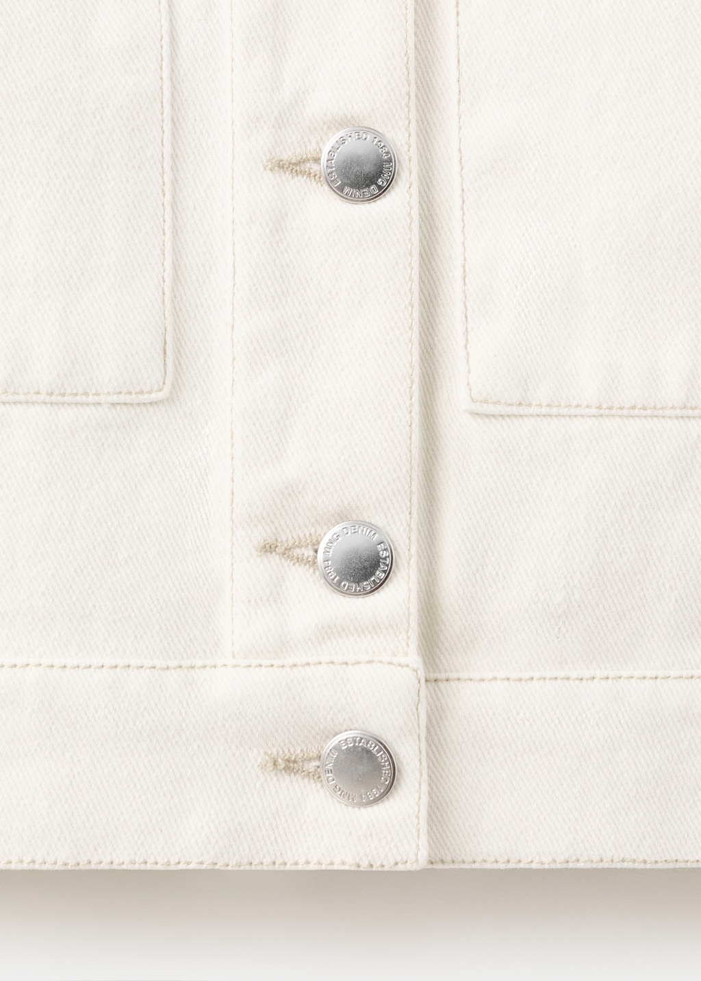 Mango Denim jacket with lapels