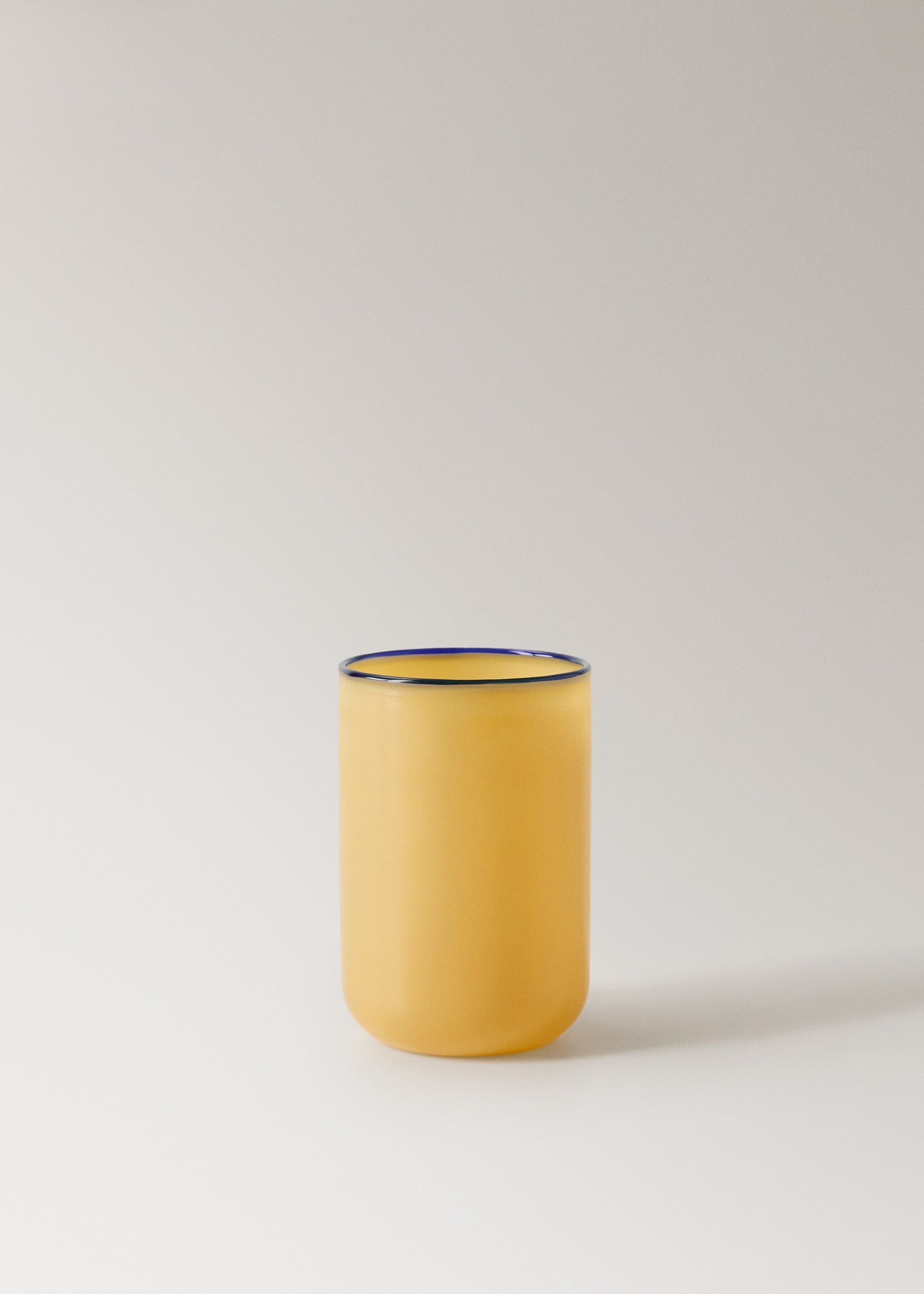 Coloured borosilicate bathroom glass - Article without model, Yellow. Ref: 27053272-00.