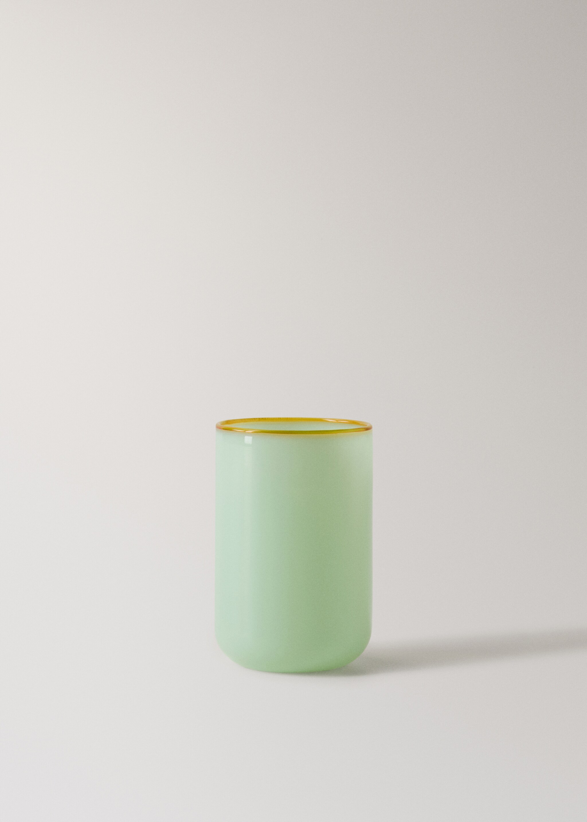 Coloured borosilicate bathroom glass - Article without model, Mint Green. Ref: 27053272-00.