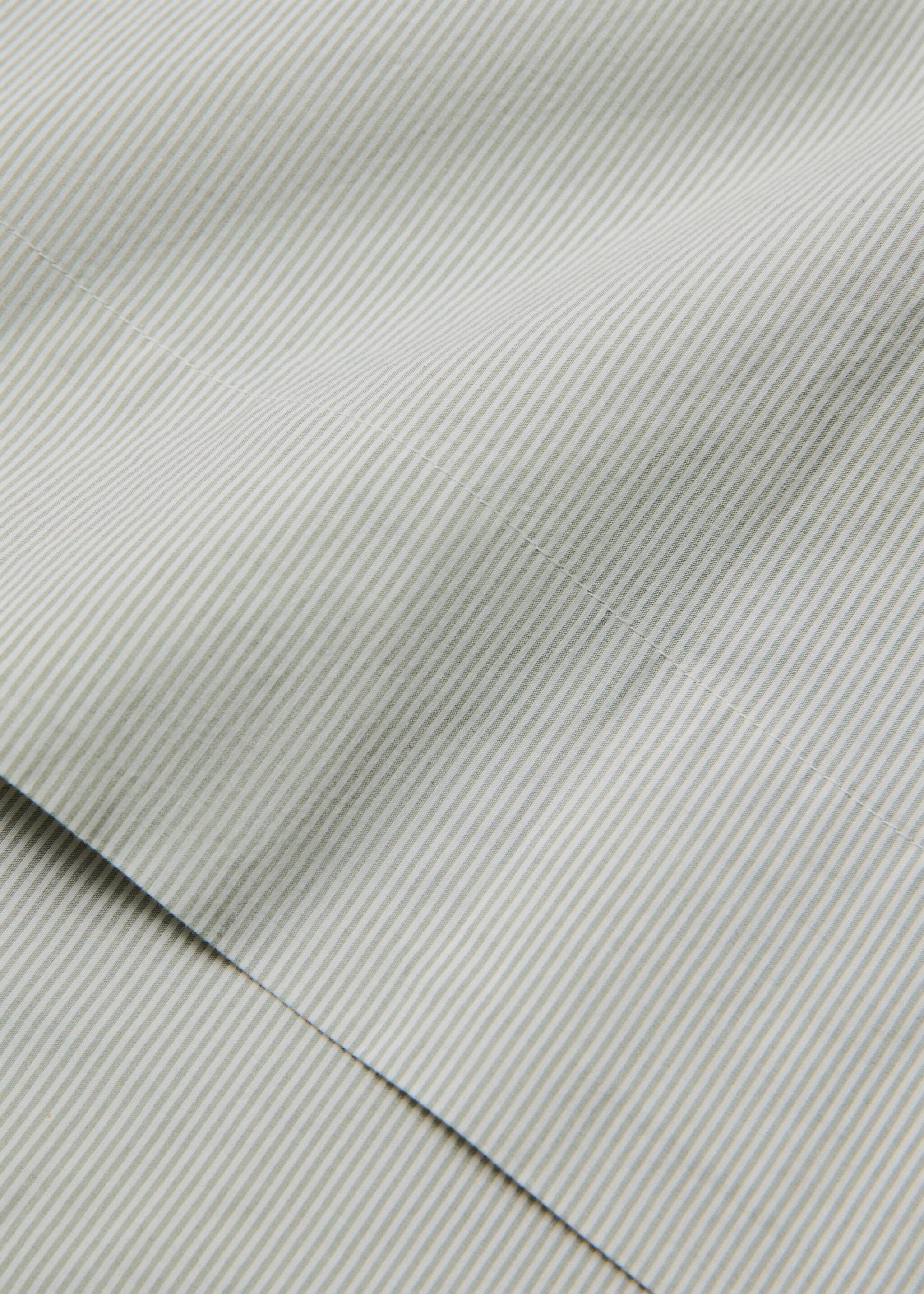 Top sheet cotton yarn-dyed Bed 150/160 cm - Details of the article 1, Pastel Green. Ref: 27053279-00.