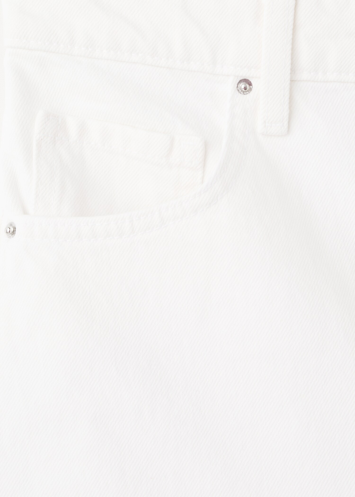 Short en jean droit taille haute - Détail de l'article 0