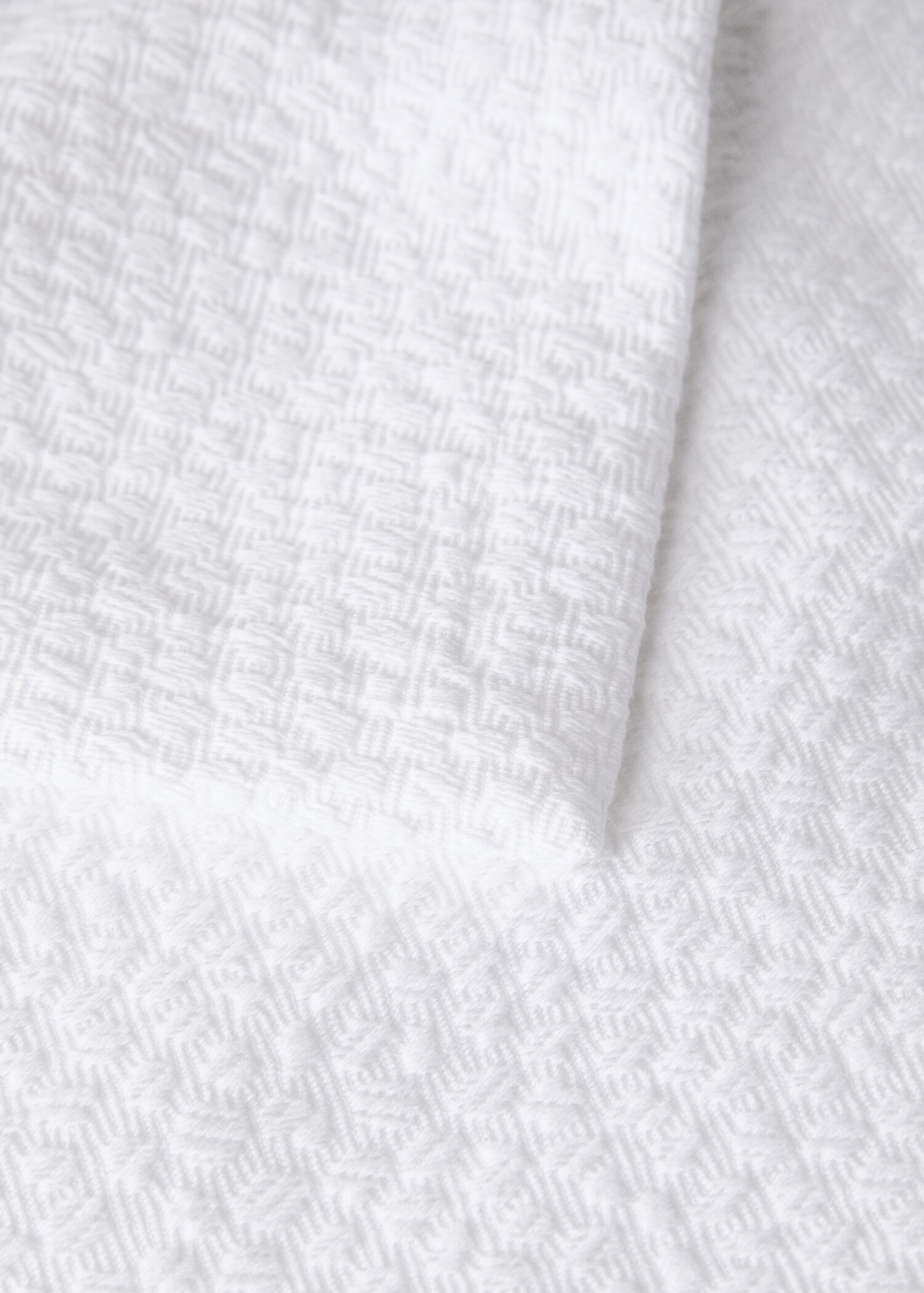 Jacquard cotton bedspread with texture for 150/160 cm bed - Details of the article 1